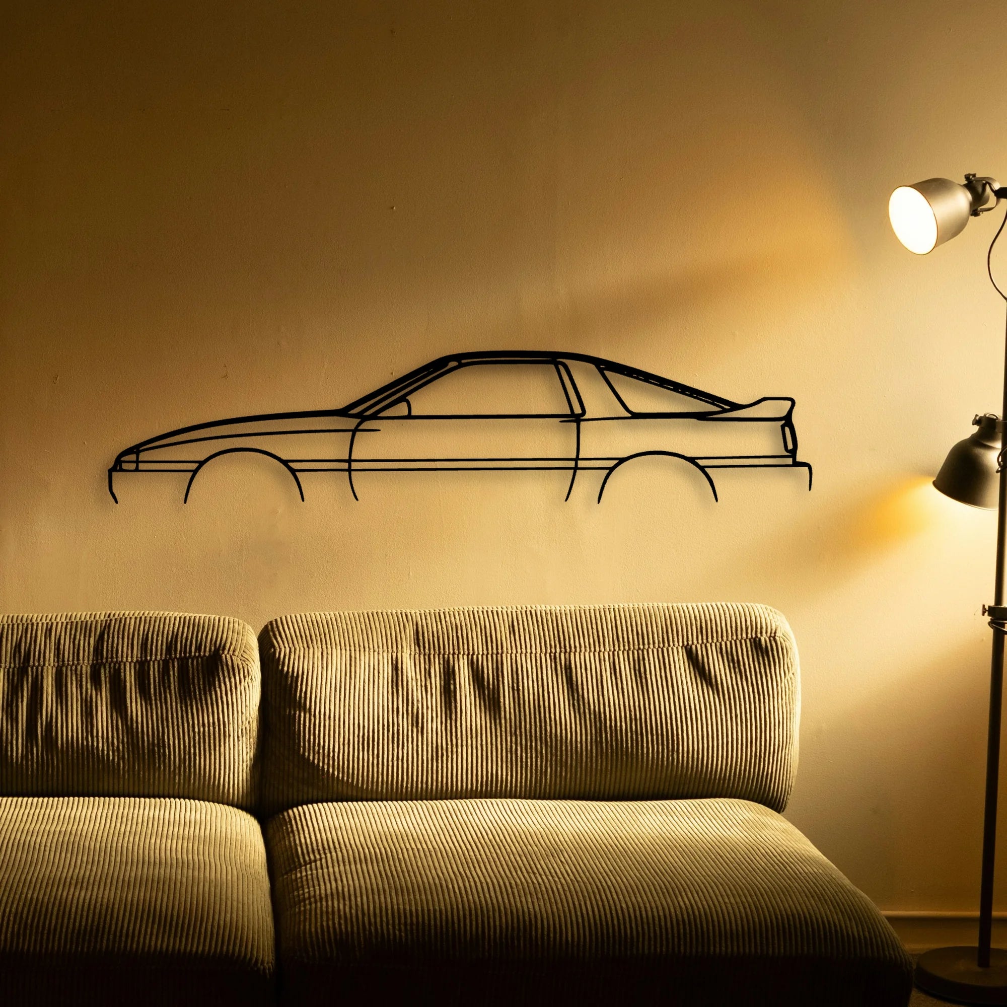 Supra MK3 1990 Classic Silhouette Metal Wall Art - Tinvibe