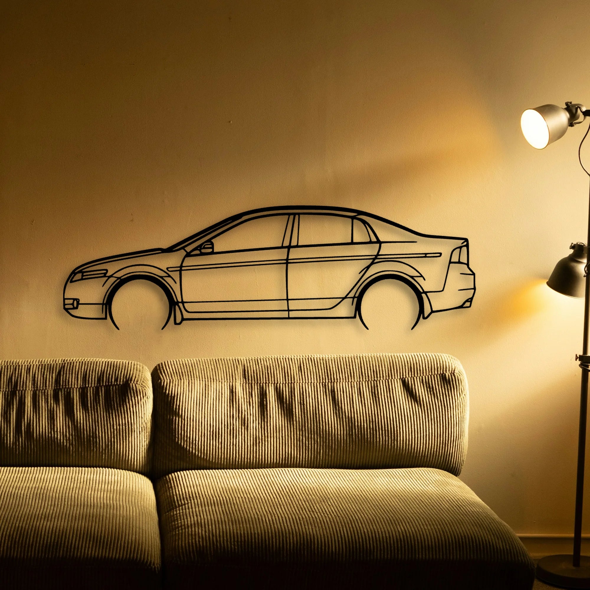 TL 2007 Classic Silhouette Metal Wall Art - Tinvibe
