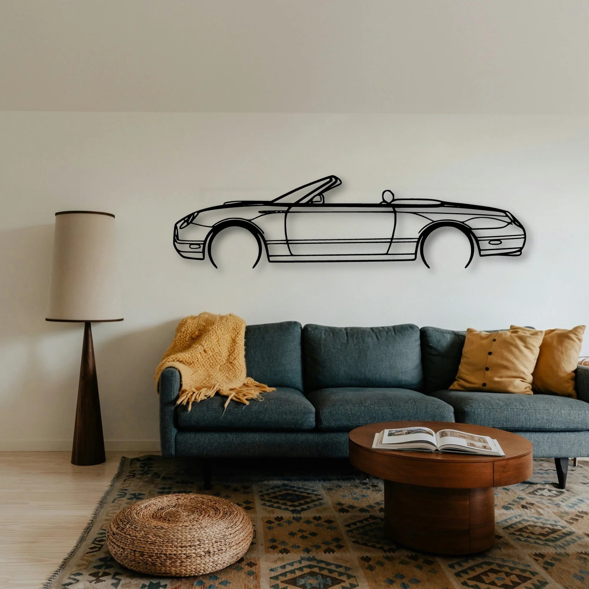 Thunderbird 2002 Classic Silhouette Metal Wall Art - Tinvibe