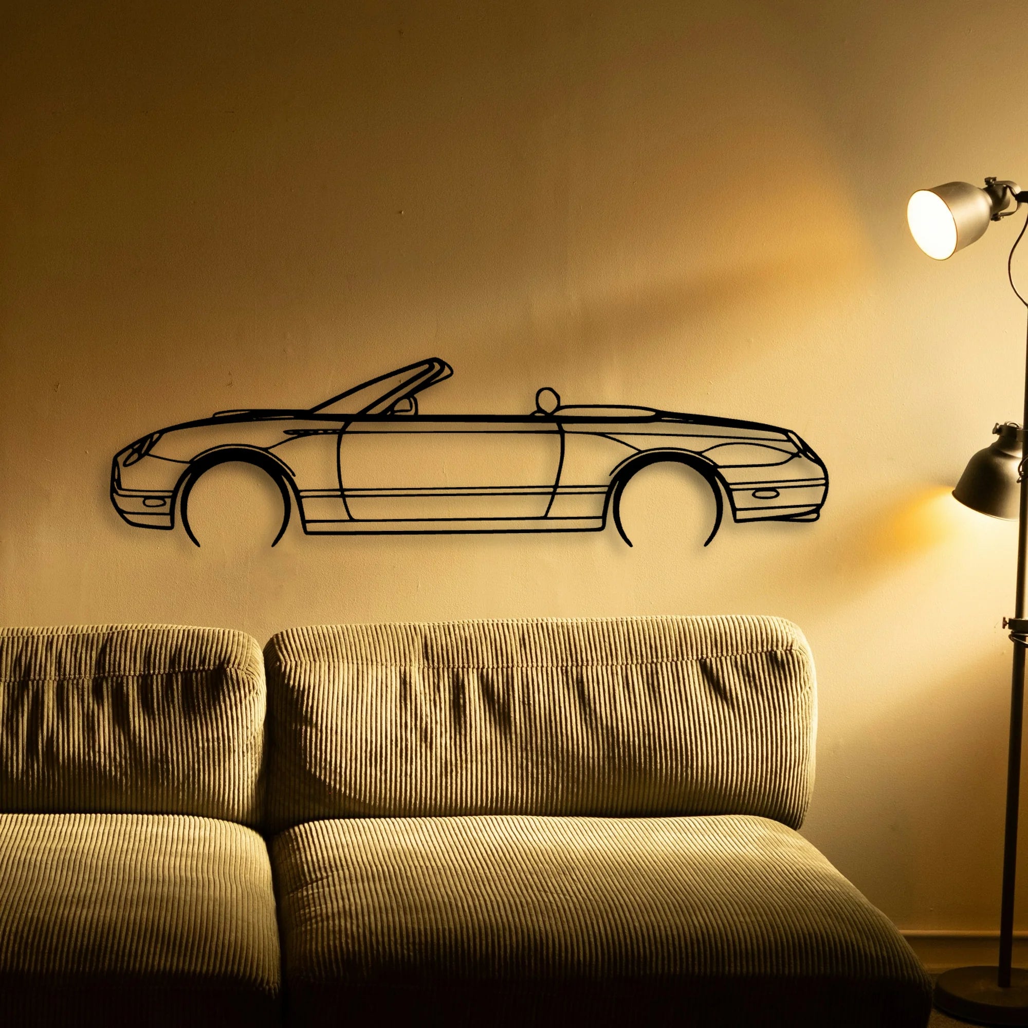 Thunderbird 2002 Classic Silhouette Metal Wall Art - Tinvibe