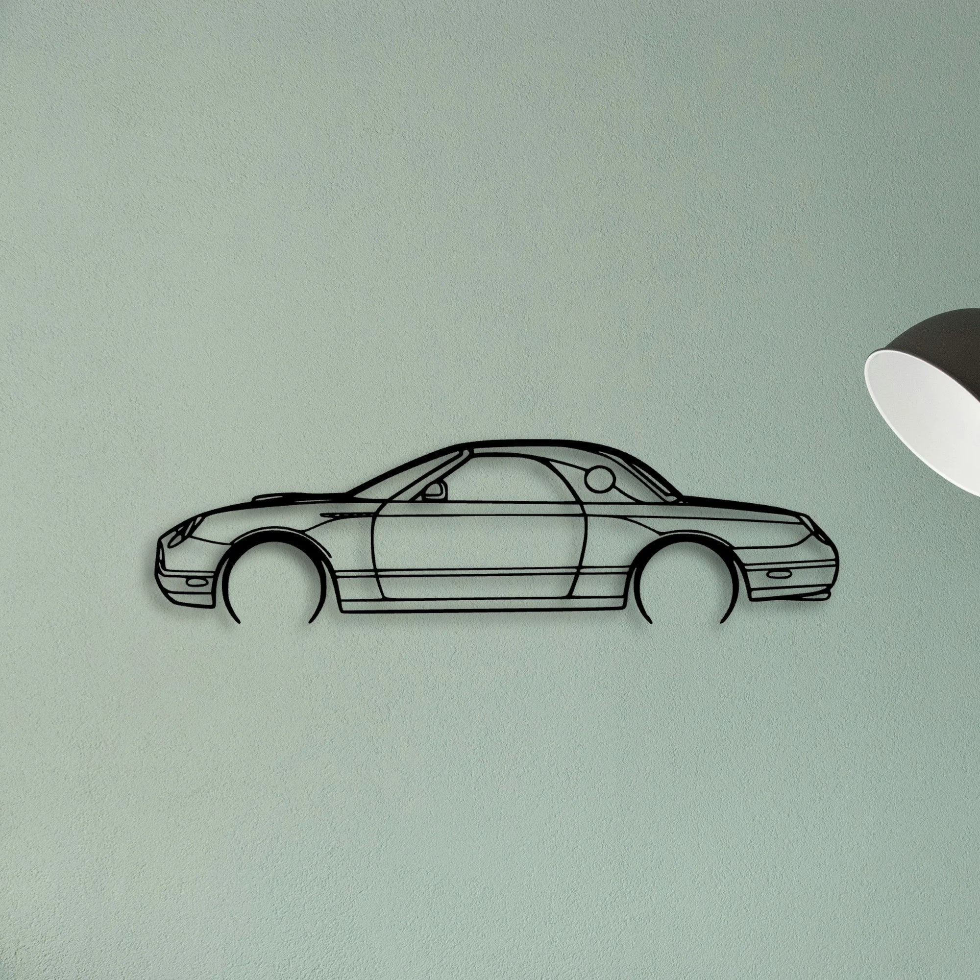 Thunderbird 2005 Classic Silhouette Metal Wall Art - Tinvibe