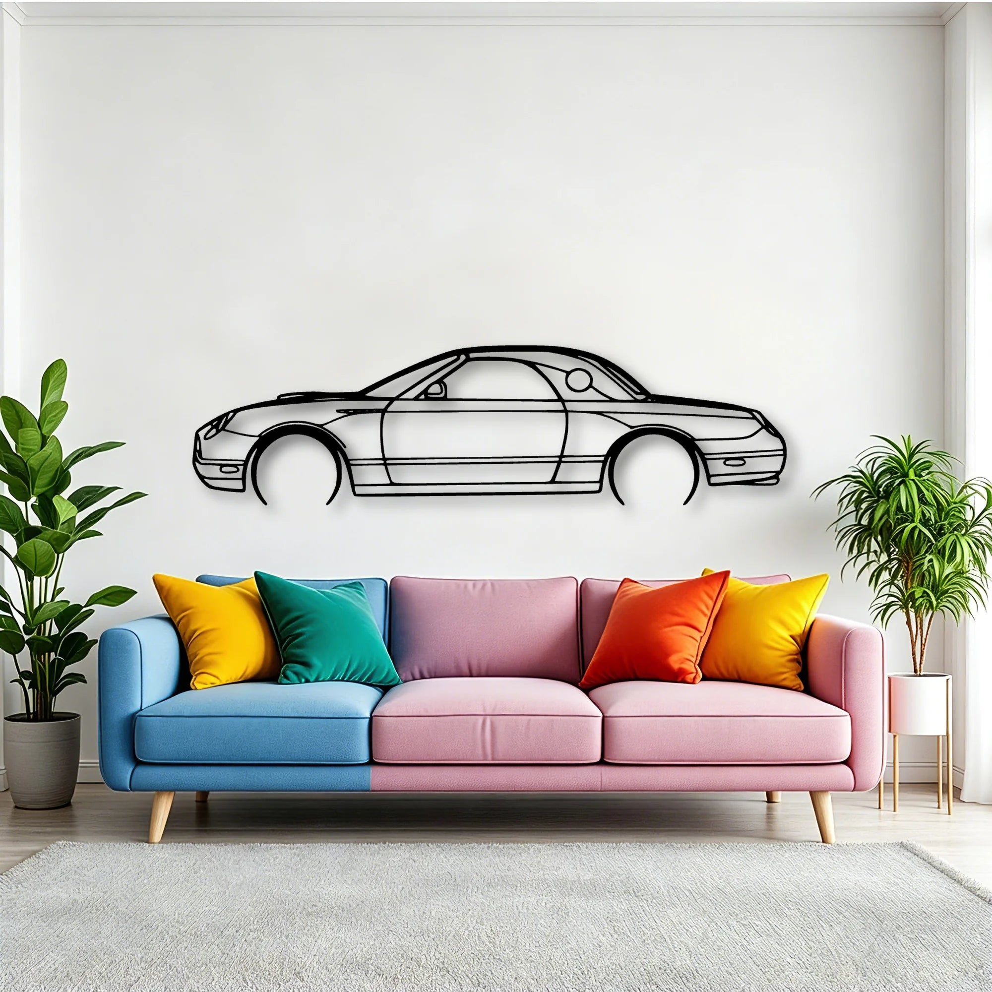 Thunderbird 2005 Classic Silhouette Metal Wall Art - Tinvibe