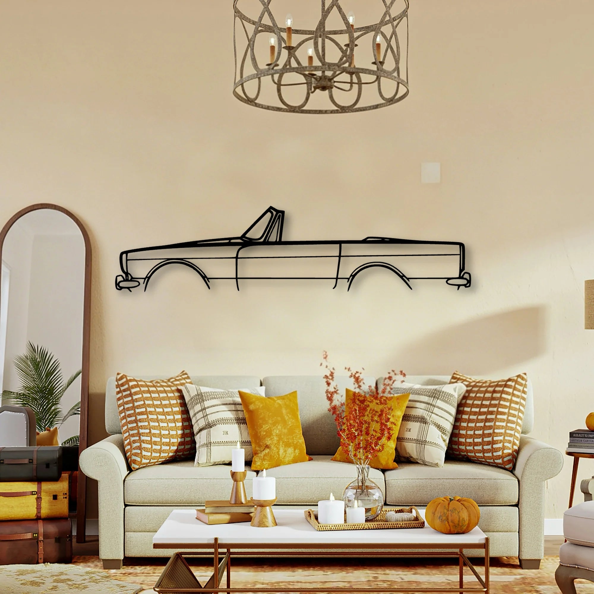 Tiger MK1A 1965 Classic Silhouette Metal Wall Art - Tinvibe
