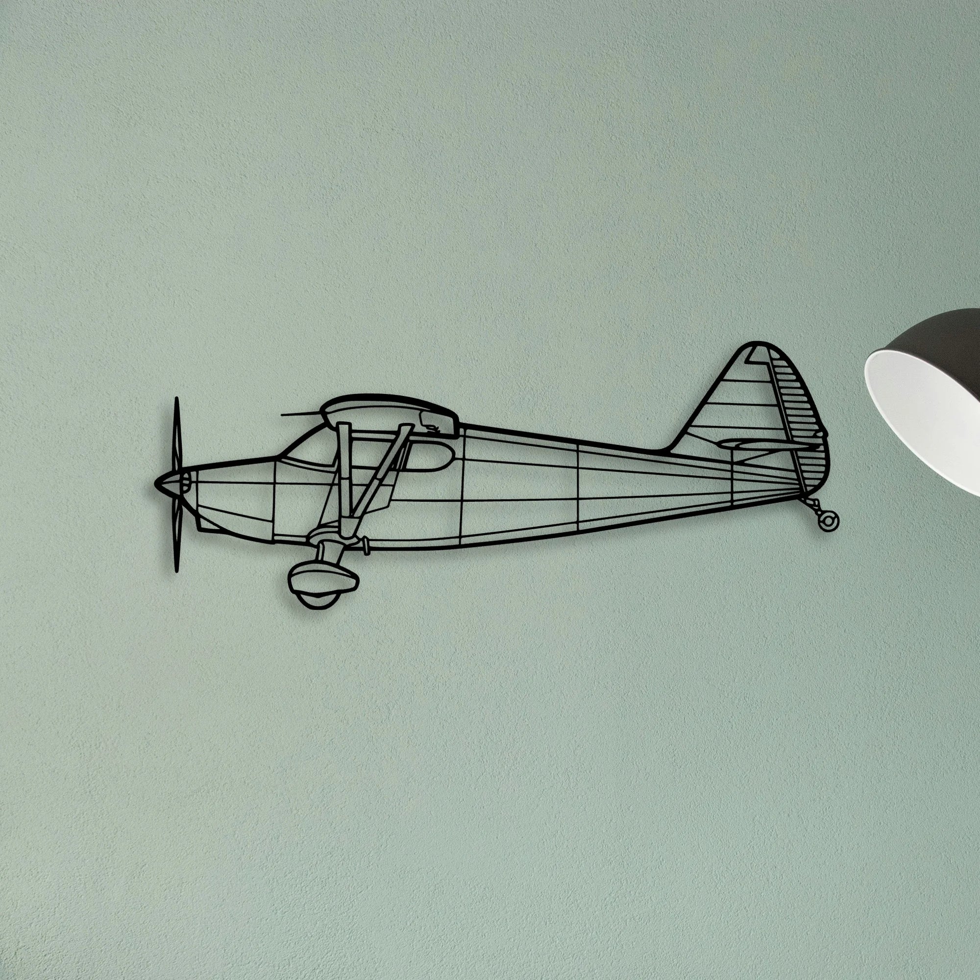 A350 3 Classic Aircraft Silhouette Metal Wall Art - Tinvibe