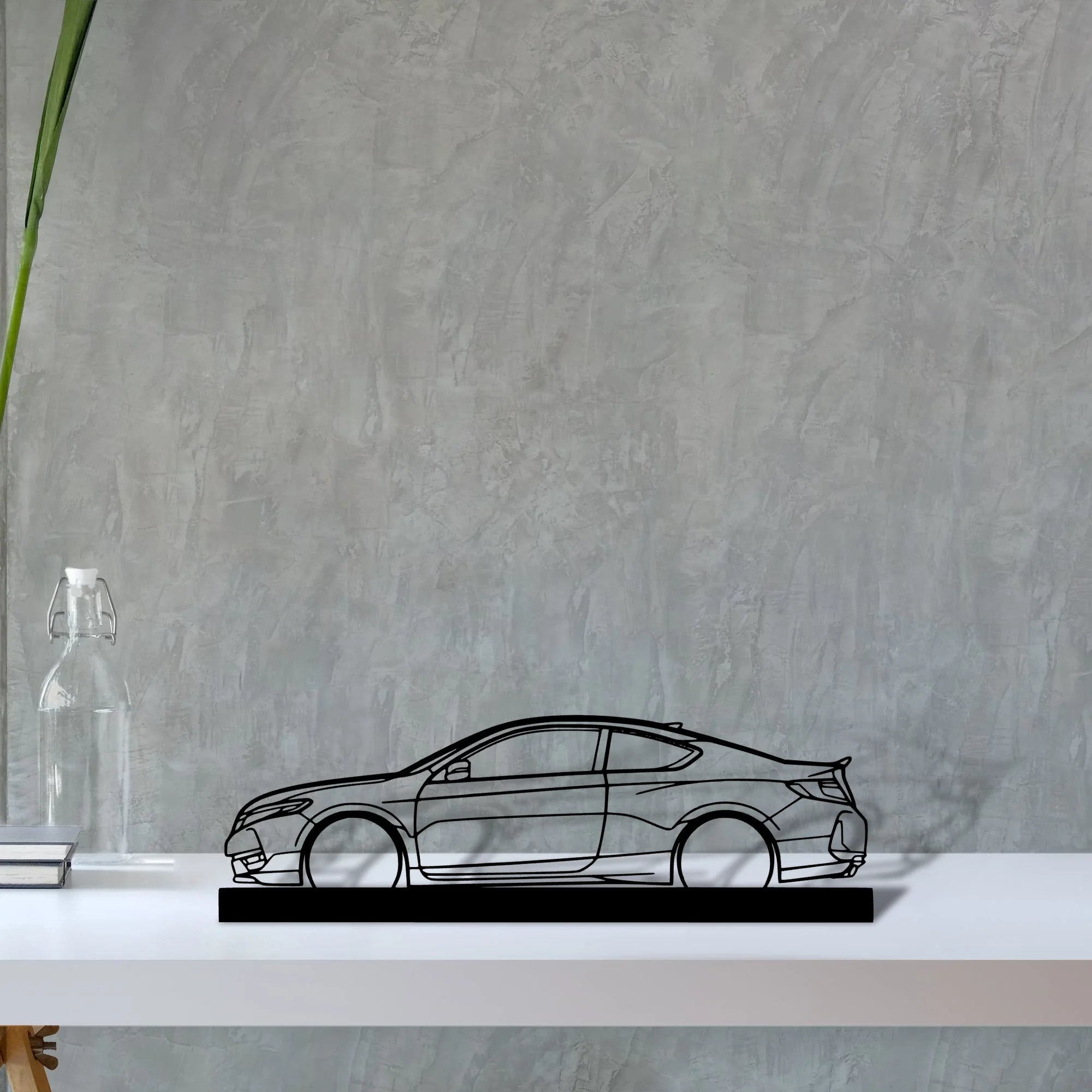 accord-coupe Silhouette Metal Art Stand - Tinvibe