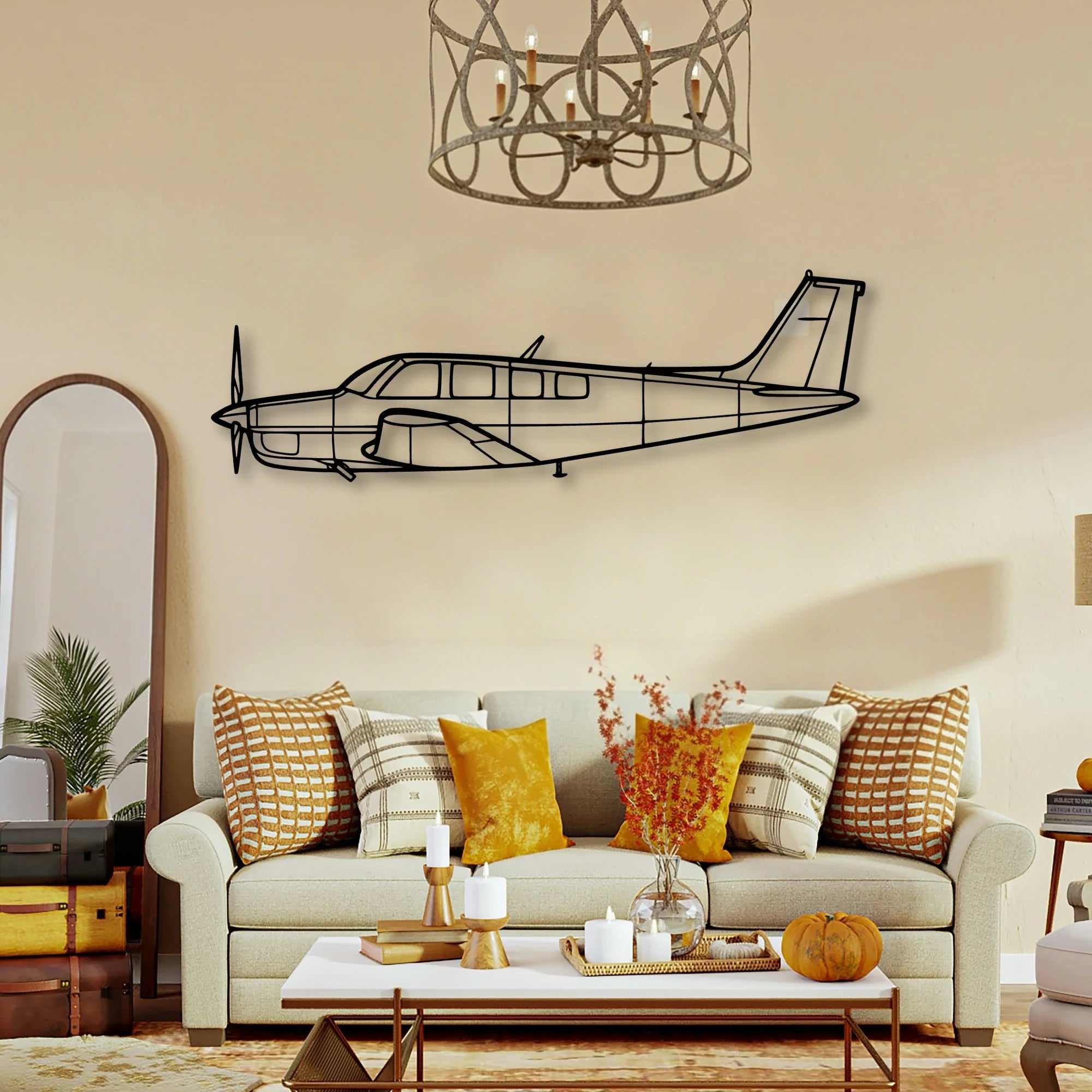 Ah 64D Apache 3 Classic Aircraft Silhouette Metal Wall Art - Tinvibe