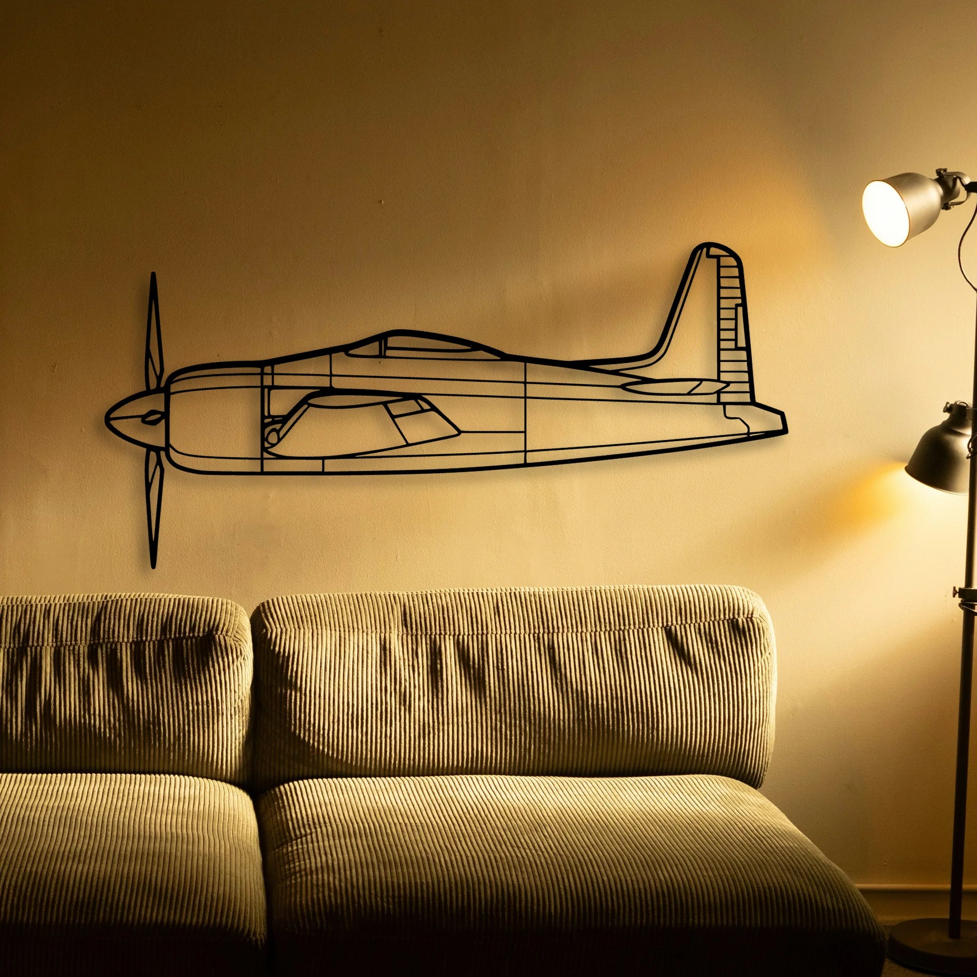 As Sa 202 Bravo Classic Aircraft Silhouette Metal Wall Art - Tinvibe