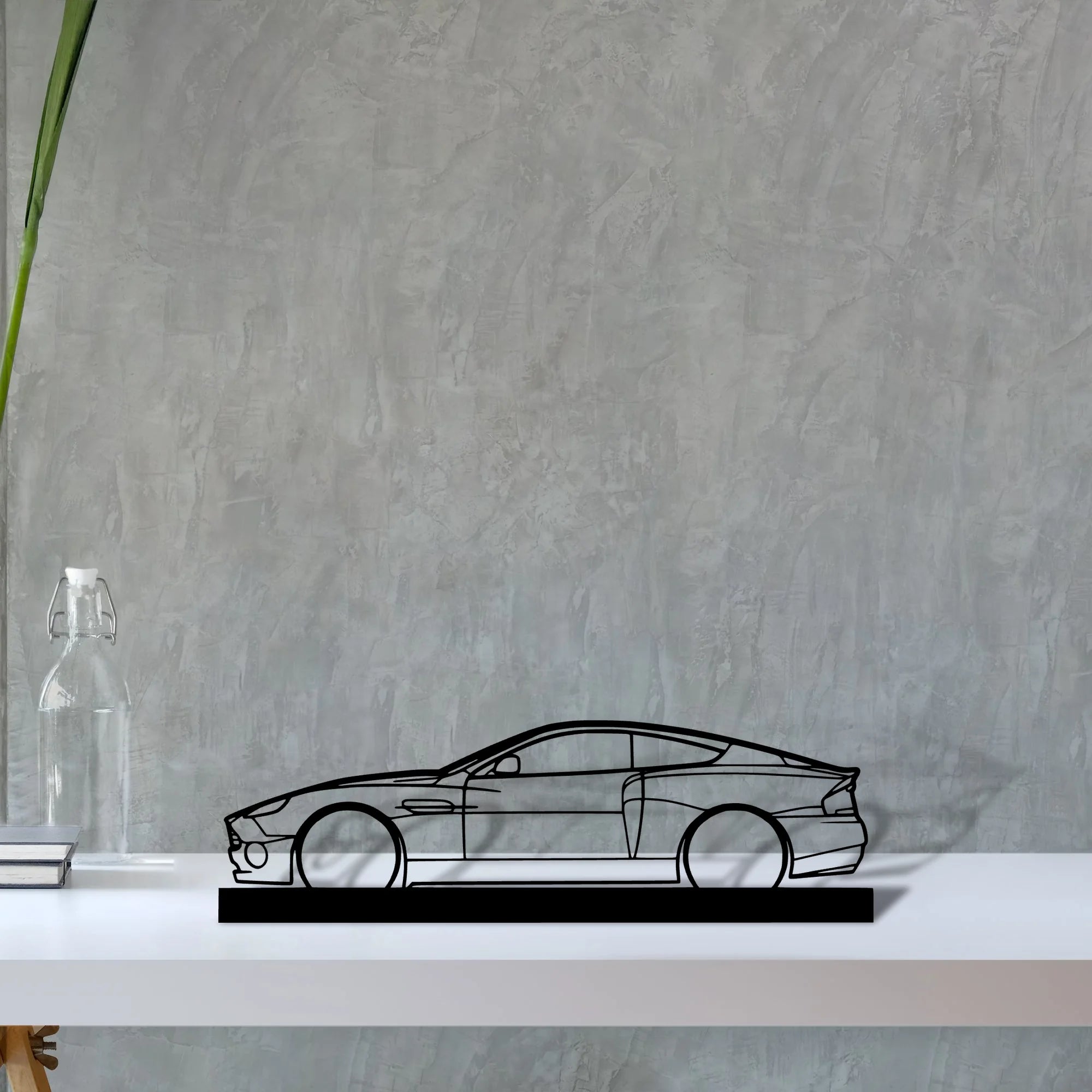 aston-vanquish-v12-2003 Silhouette Metal Art Stand - Tinvibe