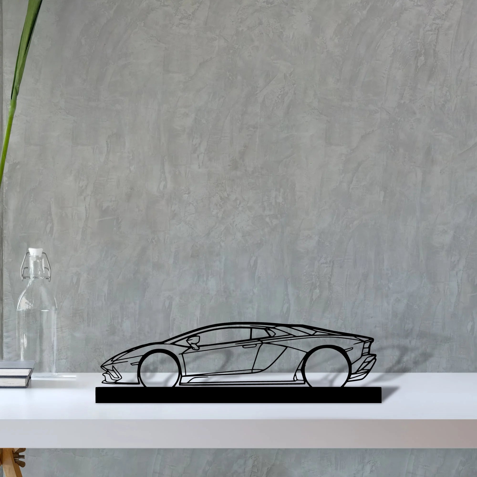 aventador-s-2019-2 Silhouette Metal Art Stand - Tinvibe