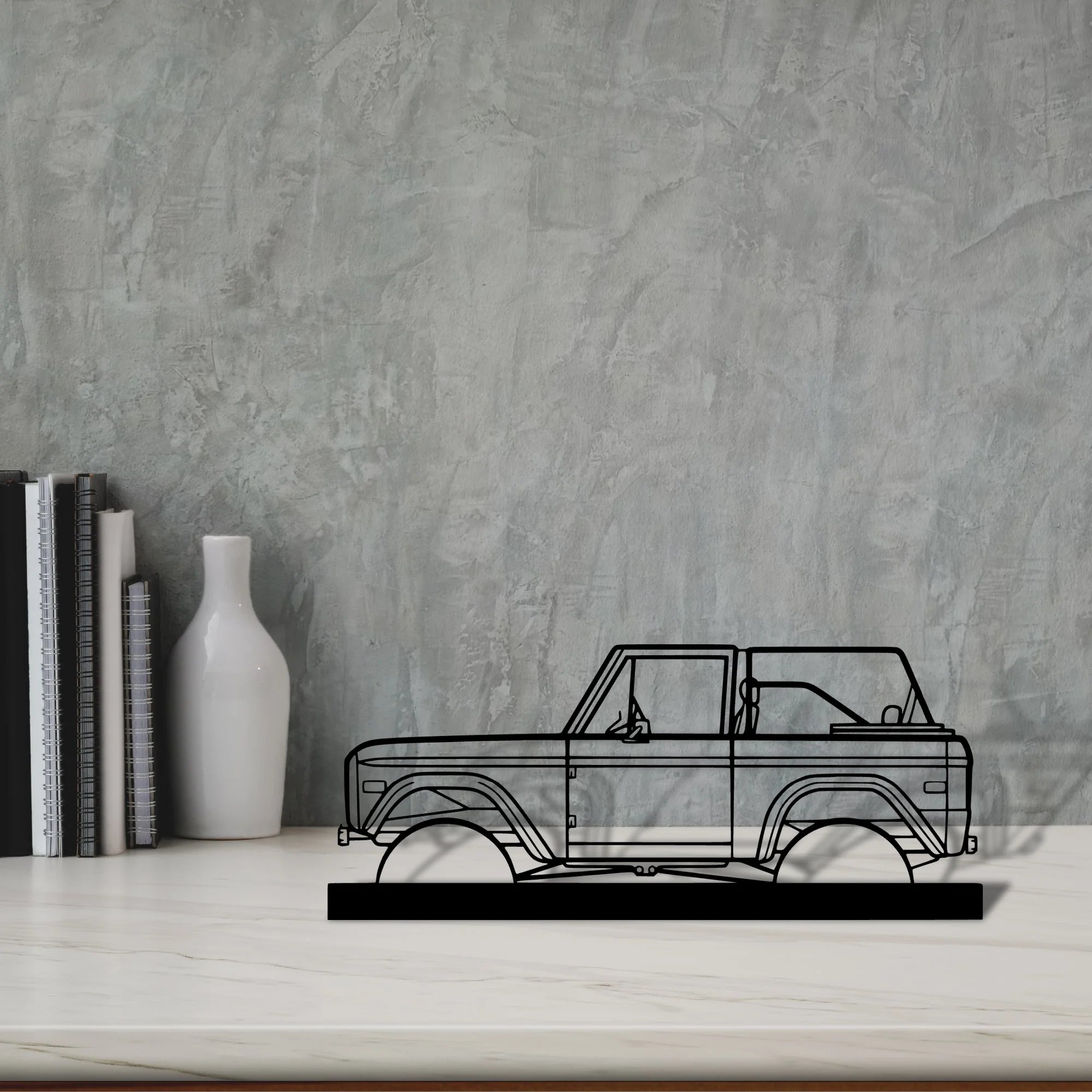 bronco-1971 Silhouette Metal Art Stand - Tinvibe