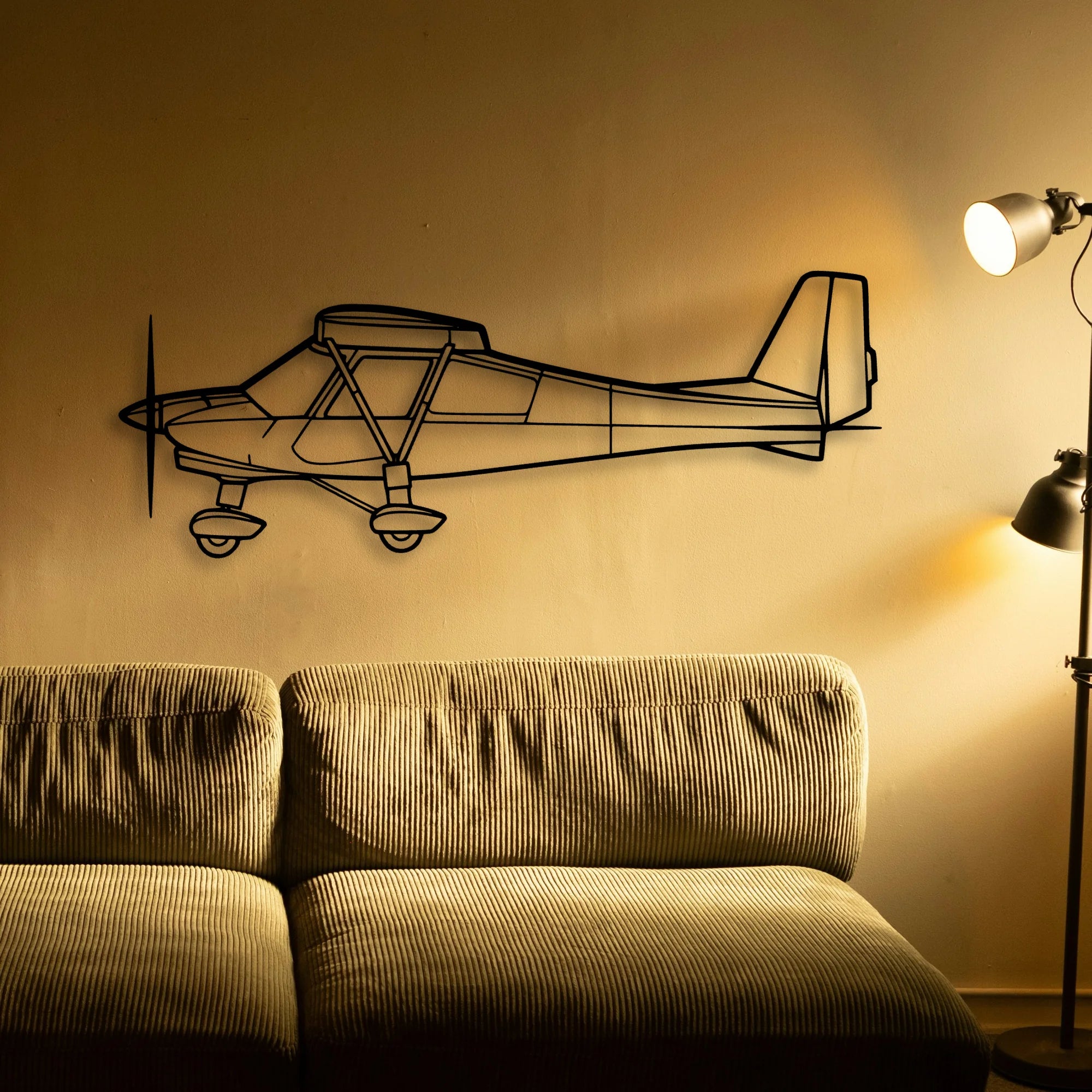 C42B 2 Classic Aircraft Silhouette Metal Wall Art - Tinvibe