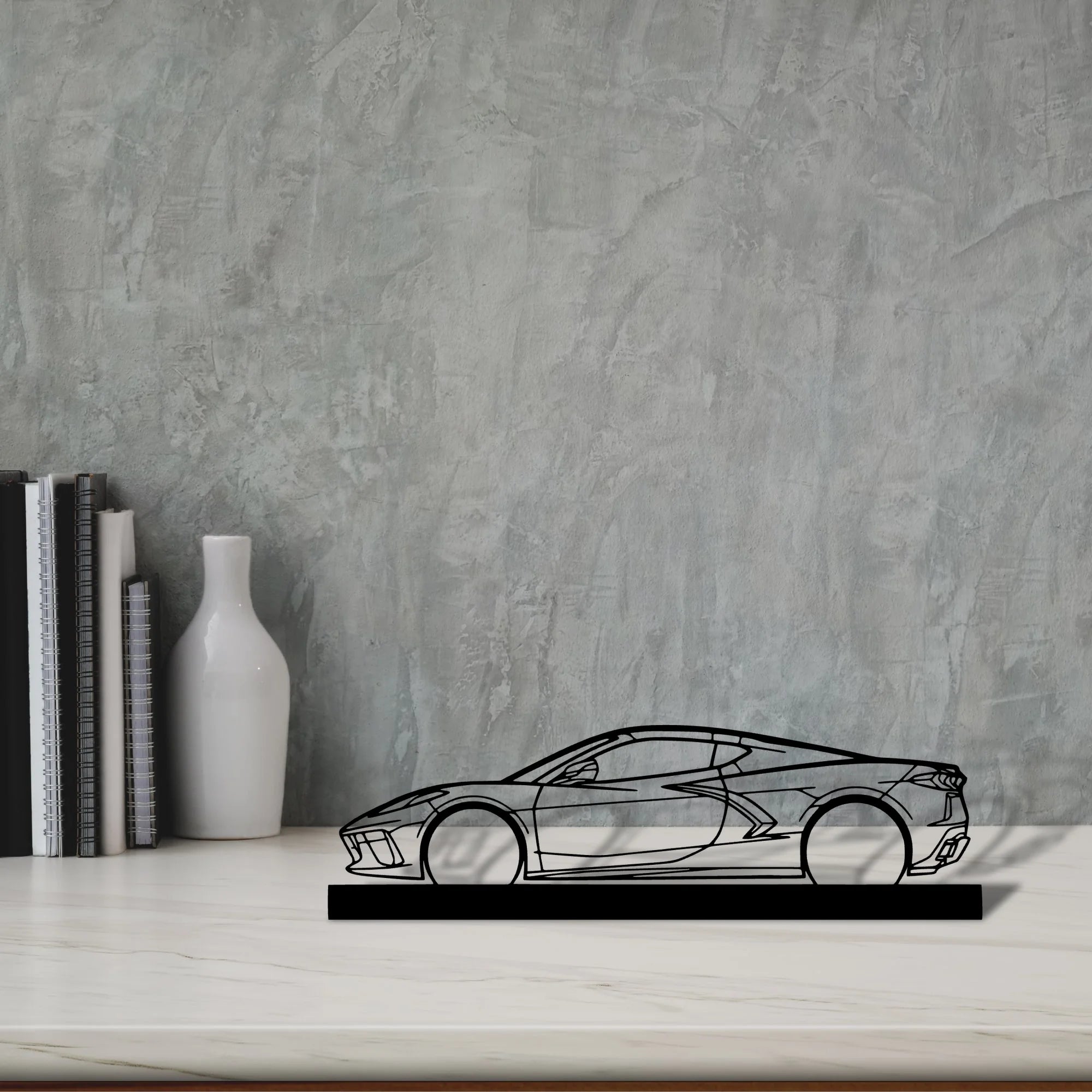 c8 Silhouette Metal Art Stand - Tinvibe