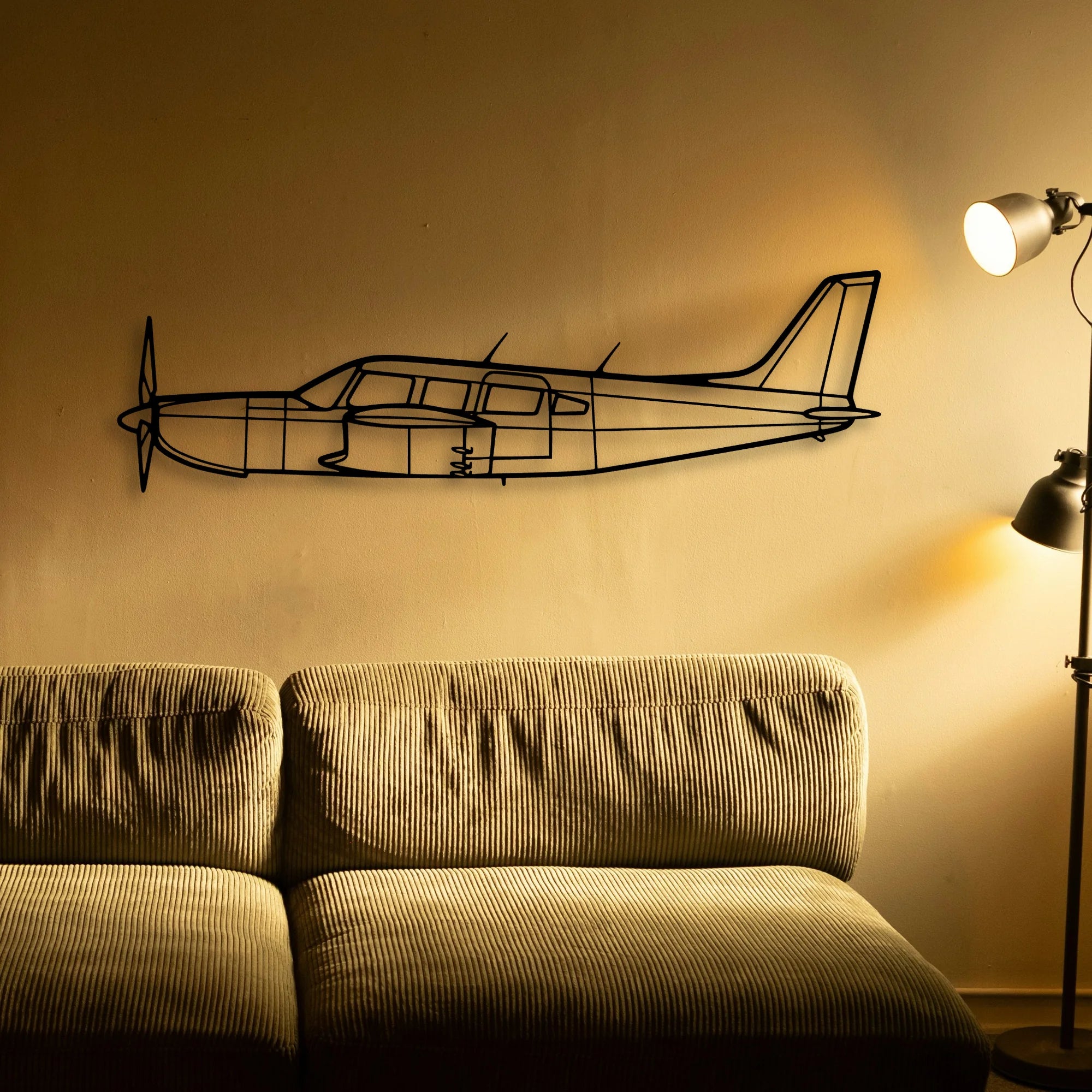 EC120 Classic Aircraft Silhouette Metal Wall Art - Tinvibe