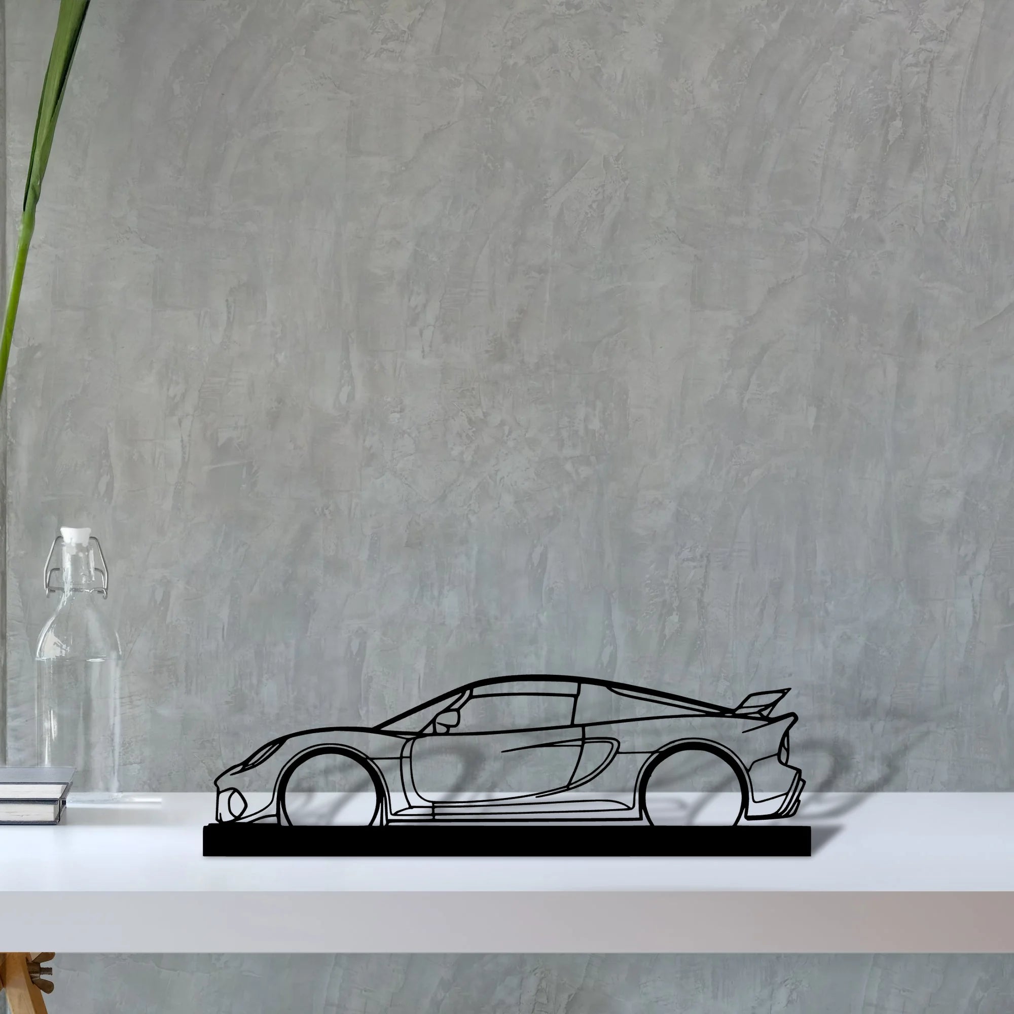 exige-390 Silhouette Metal Art Stand - Tinvibe