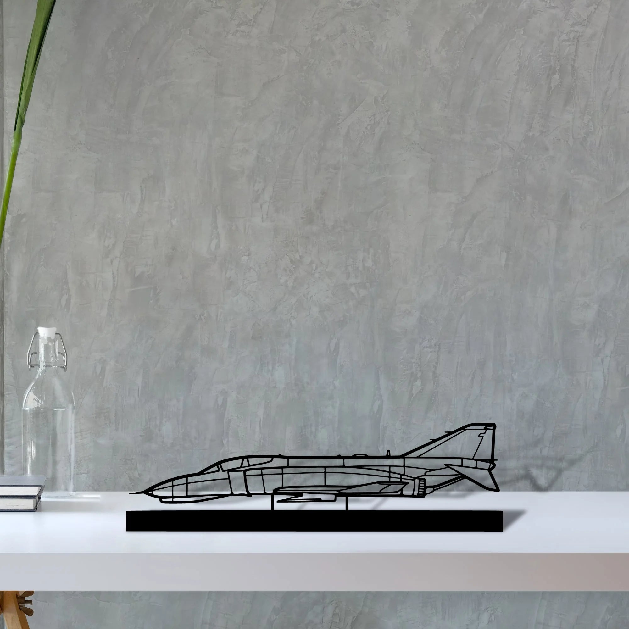 f-4-phantom-2 Silhouette Metal Art Stand - Tinvibe