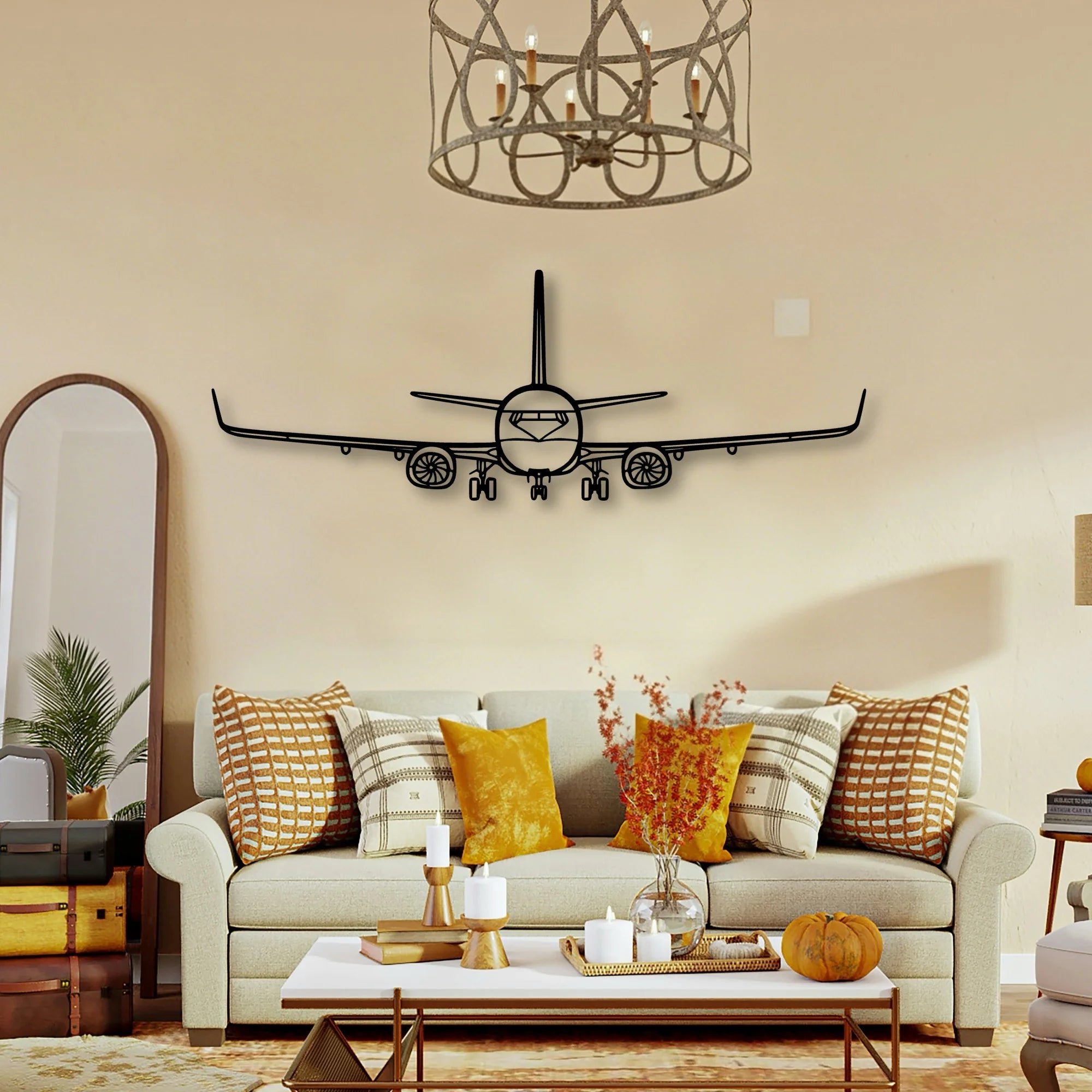 Falco F8L Classic Aircraft Silhouette Metal Wall Art - Tinvibe
