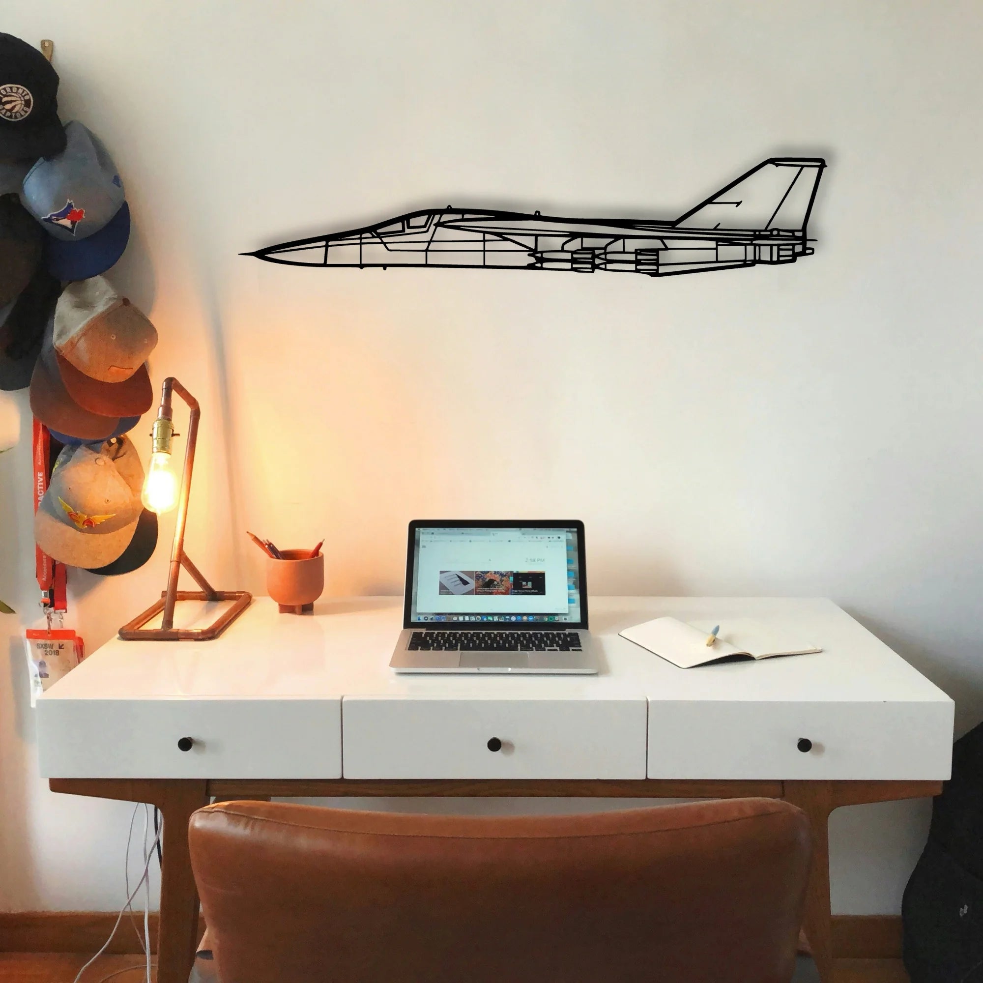 Fb 111F Aardvark Classic Aircraft Silhouette Metal Wall Art - Tinvibe