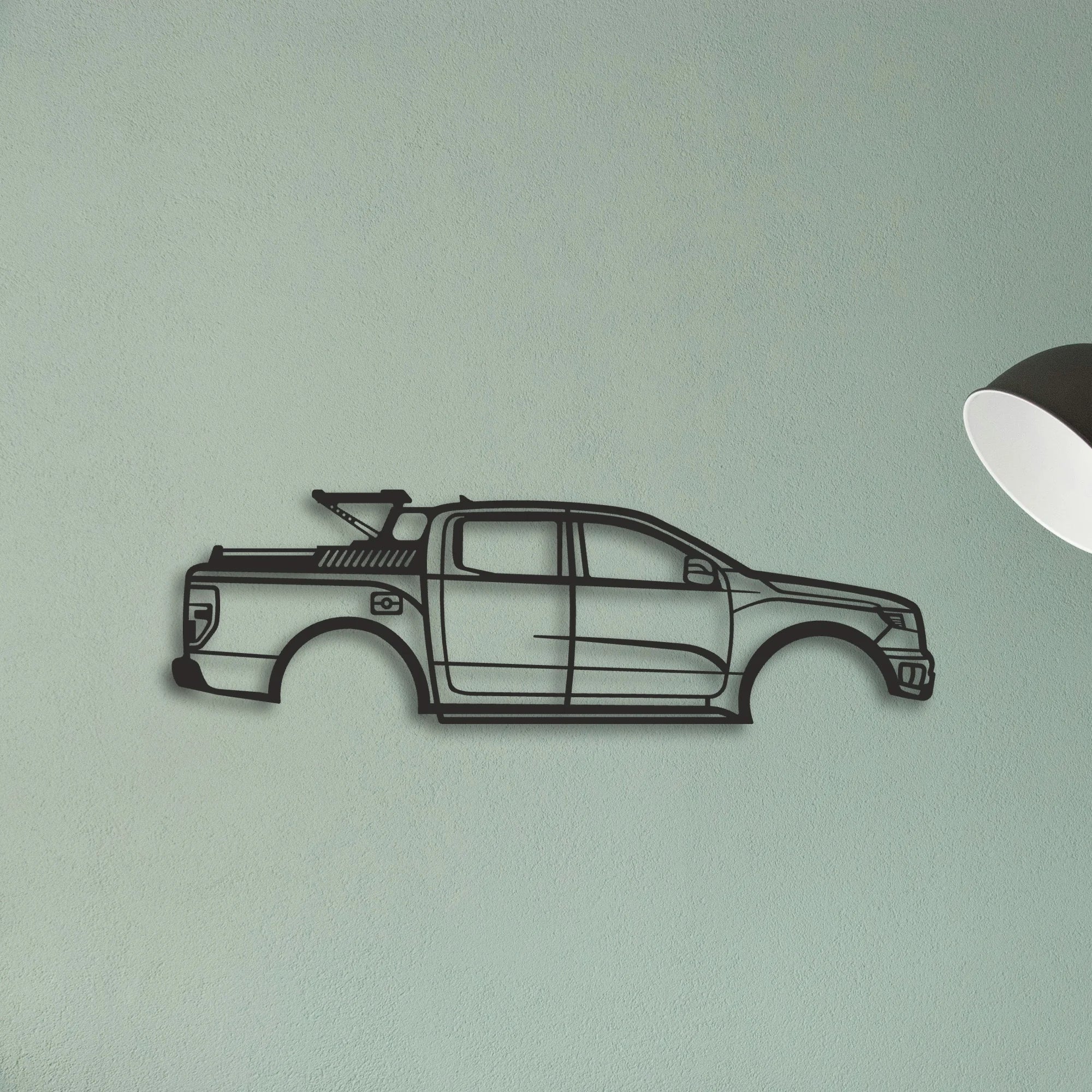Ford F150 Classic Silhouette Metal Wall Art - Tinvibe