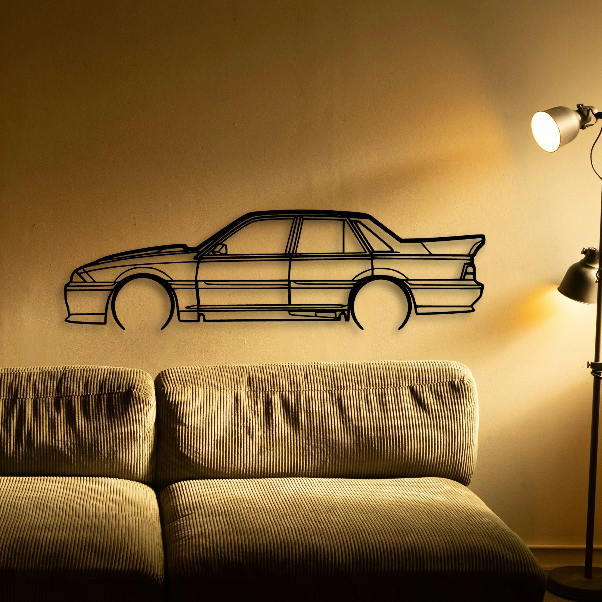 HSV VL SS 1988 Classic Silhouette Metal Wall Art - Tinvibe