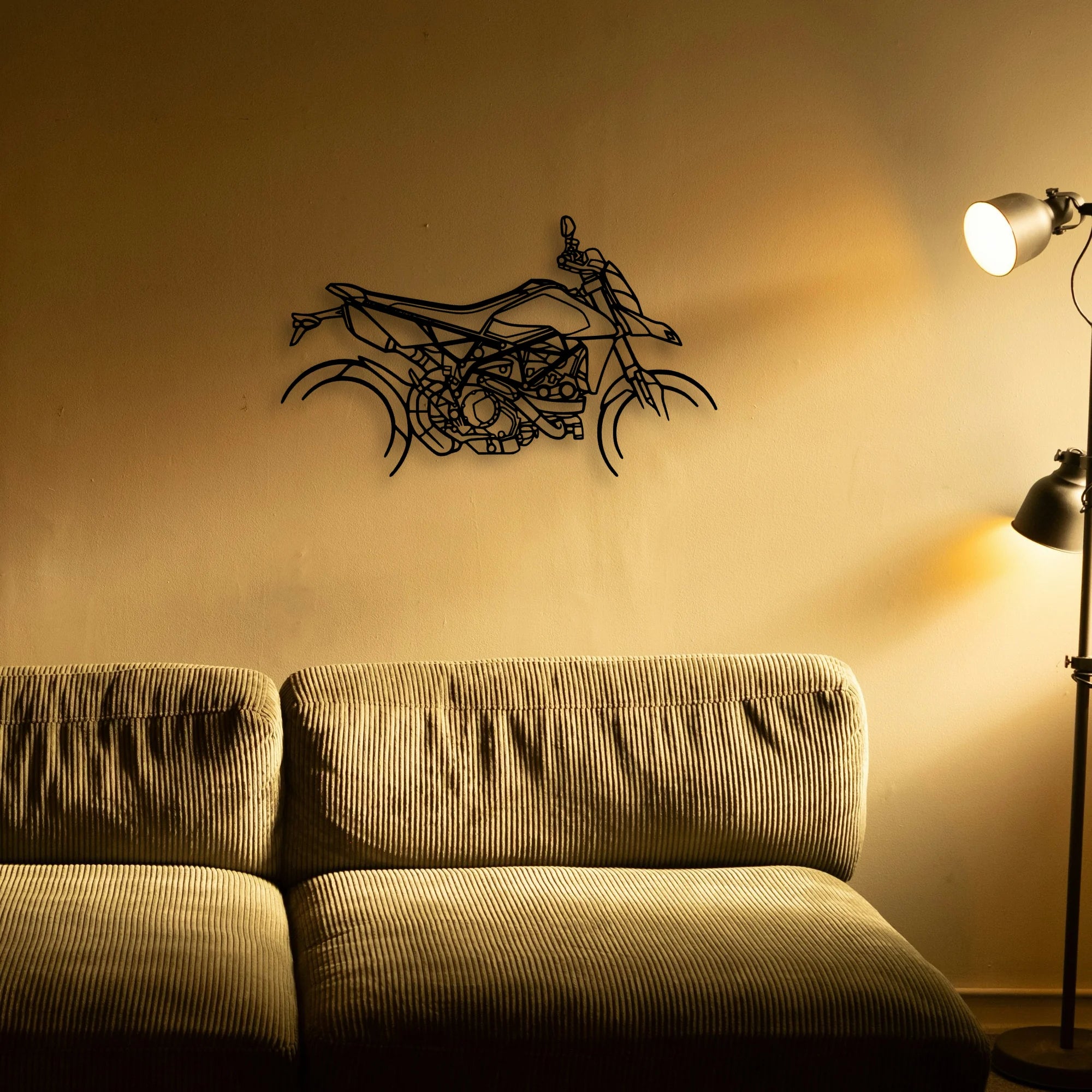 Hyper Motard 950 Rve Classic Motorcycle Silhouette Metal Wall Art - Tinvibe