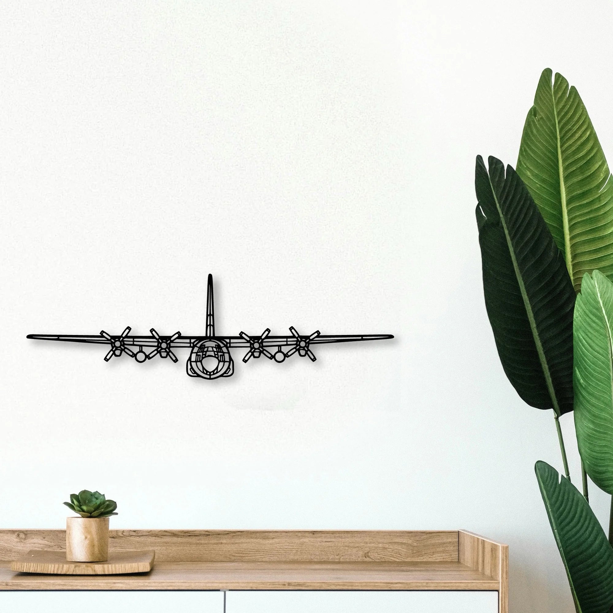 L 749A Classic Aircraft Silhouette Metal Wall Art - Tinvibe