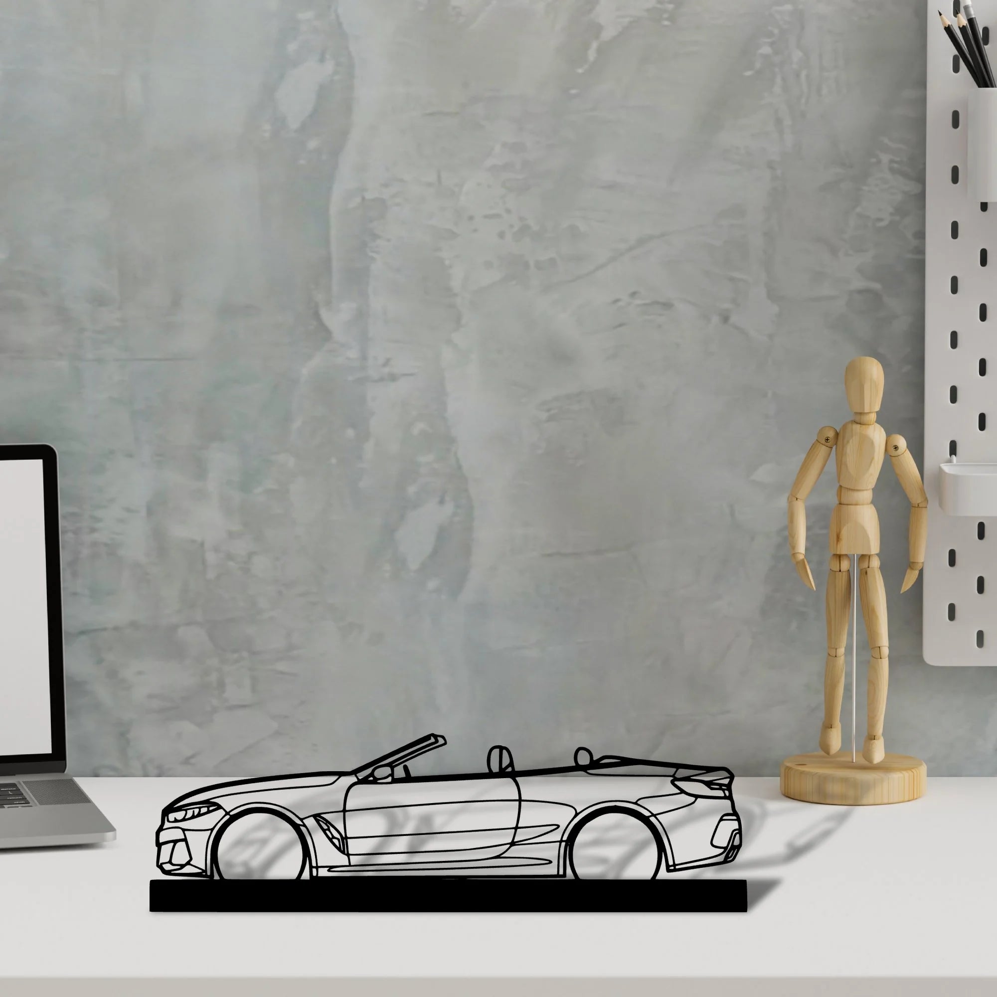 m850i-convertible Silhouette Metal Art Stand - Tinvibe