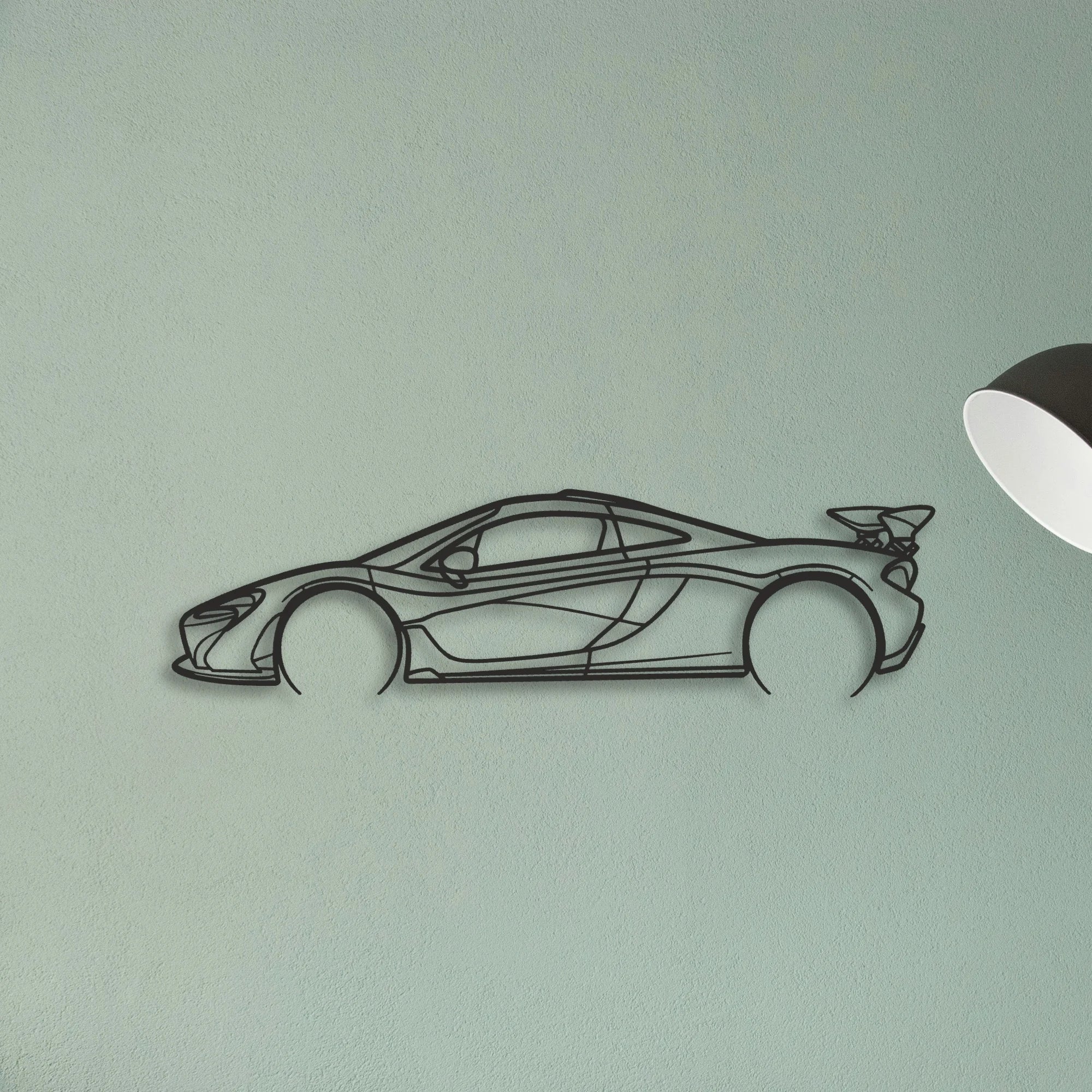 Mclaren P1 Classic Silhouette Metal Wall Art - Tinvibe