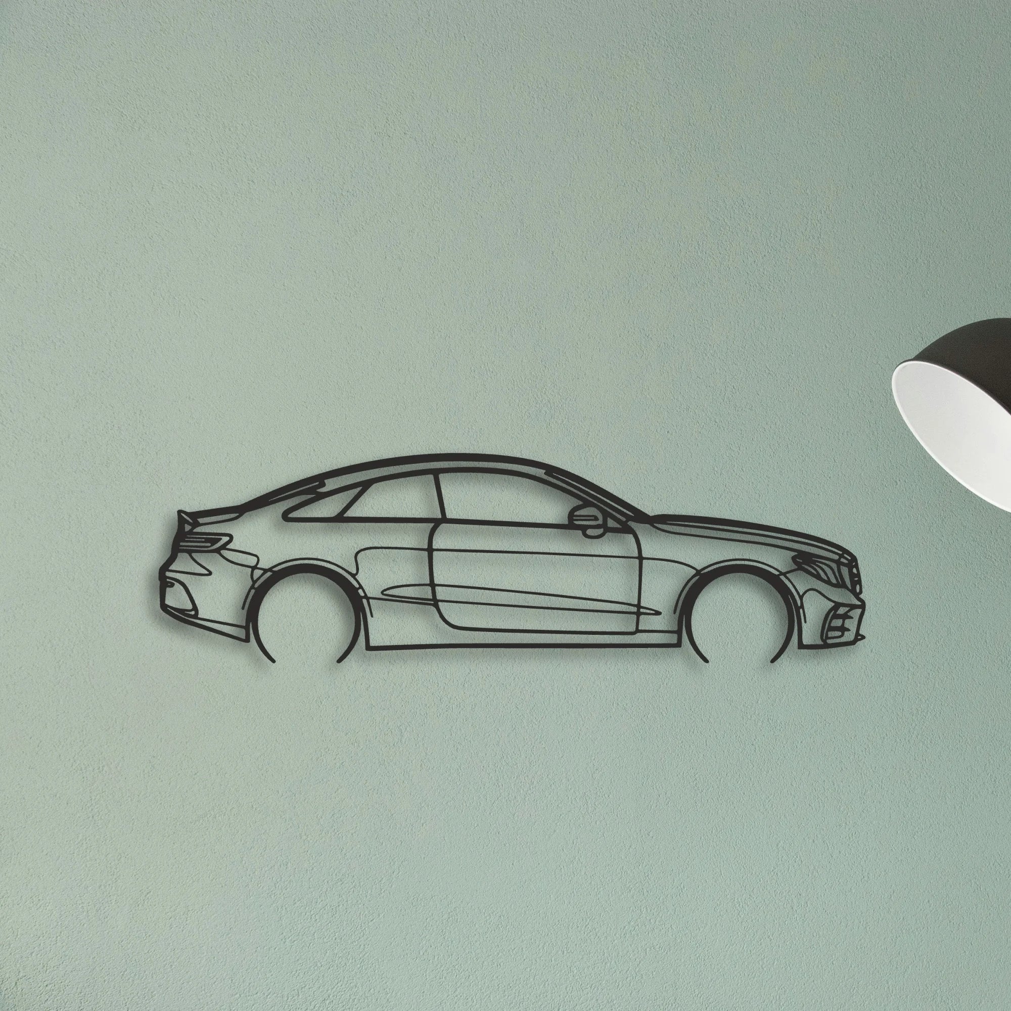 Mercedes E53 AMG Classic Silhouette Metal Wall Art - Tinvibe