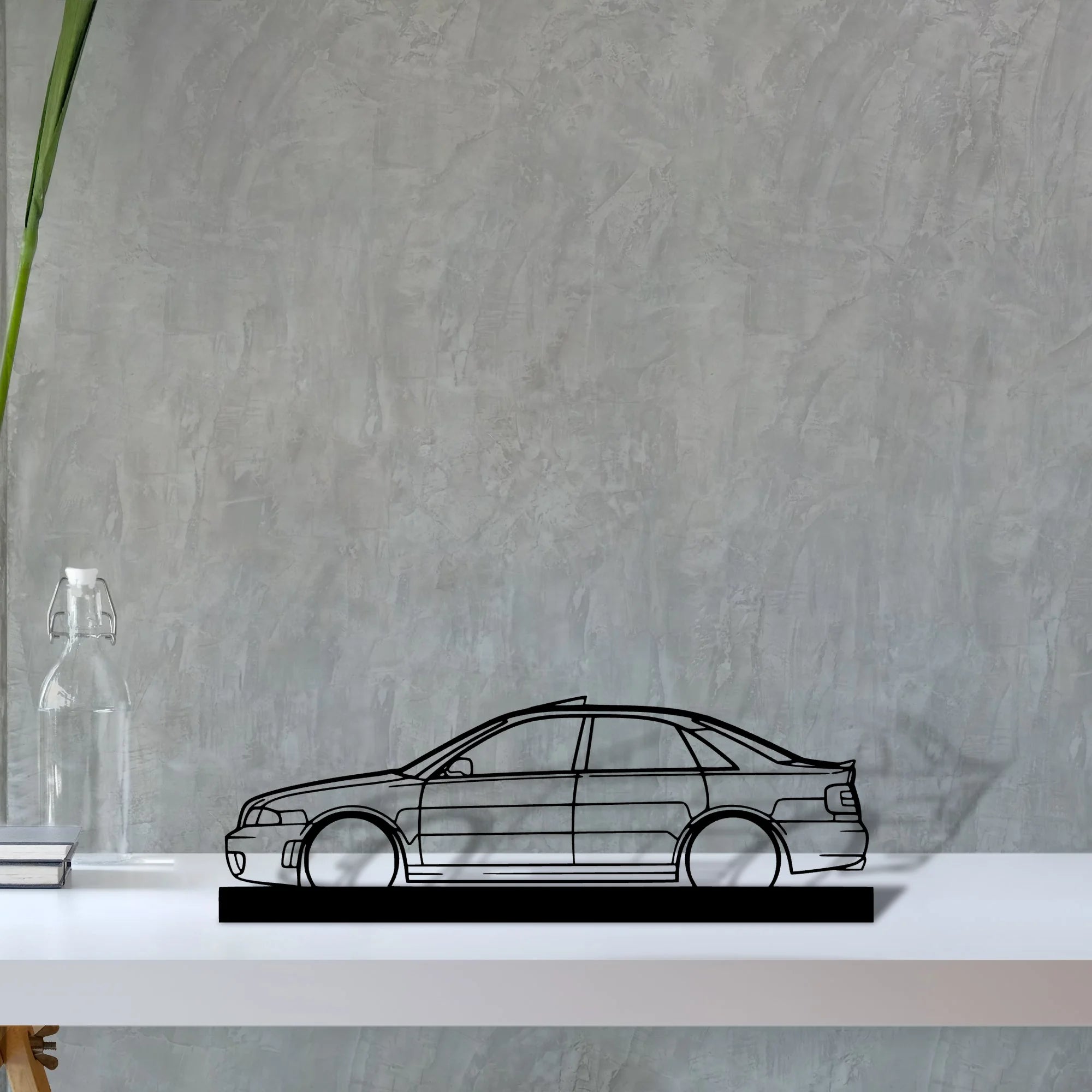 rs4-b5-sedan Silhouette Metal Art Stand - Tinvibe