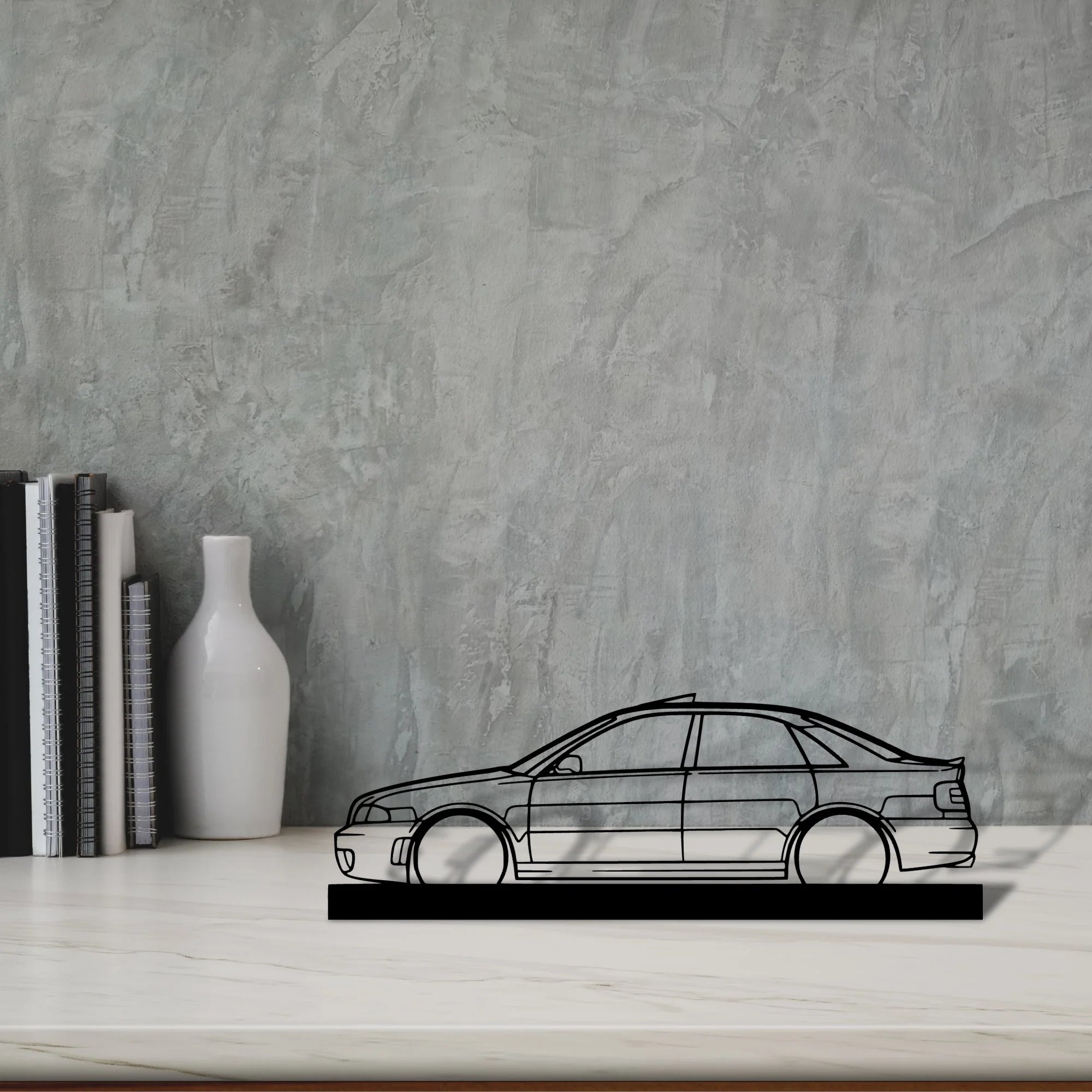 rs4-b5-sedan Silhouette Metal Art Stand - Tinvibe