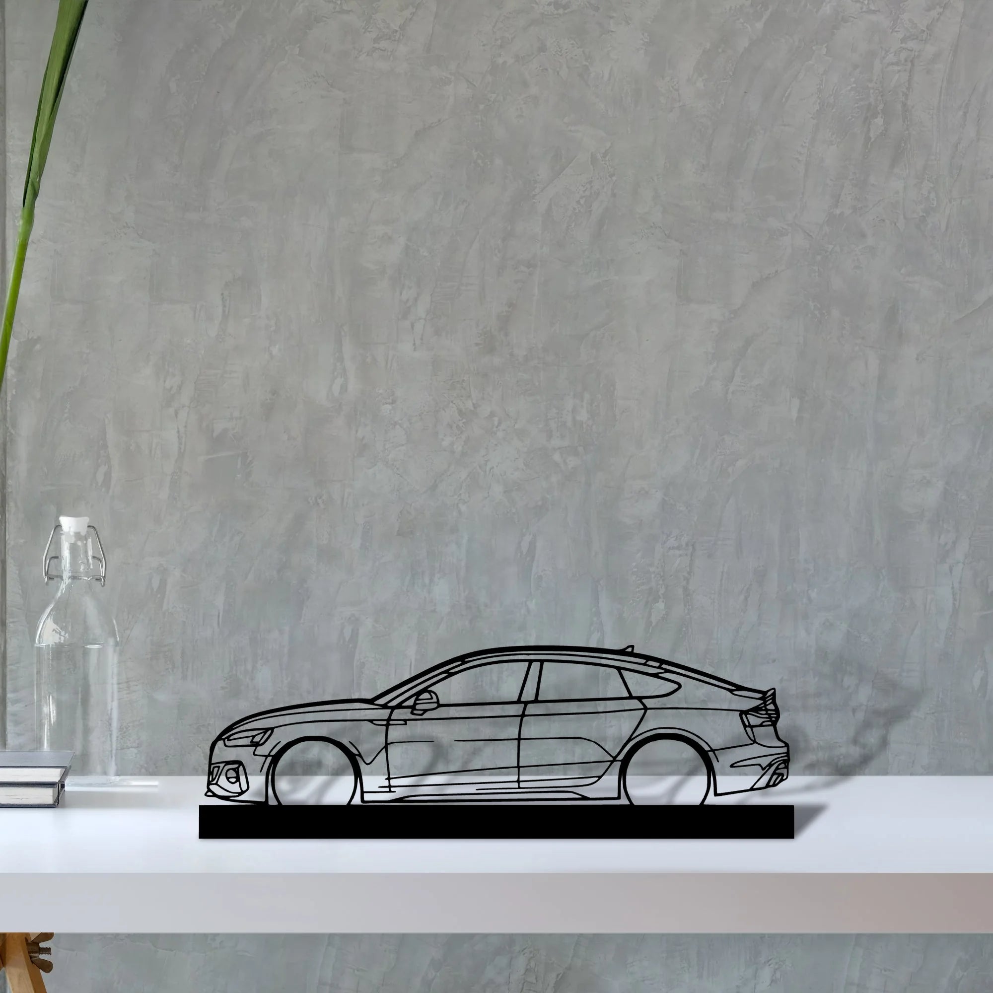 rs5-sportback Silhouette Metal Art Stand - Tinvibe