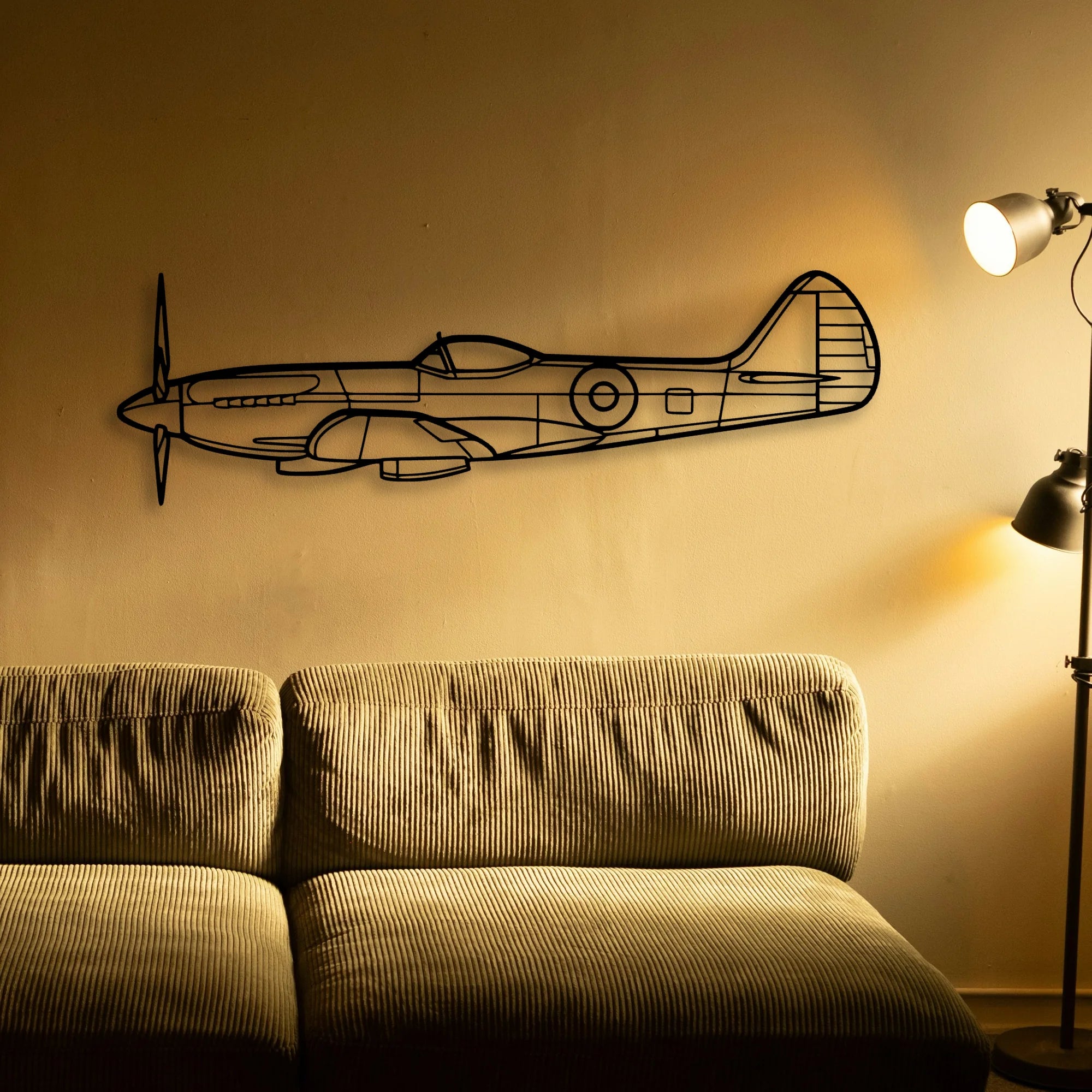 S 2T Classic Aircraft Silhouette Metal Wall Art - Tinvibe