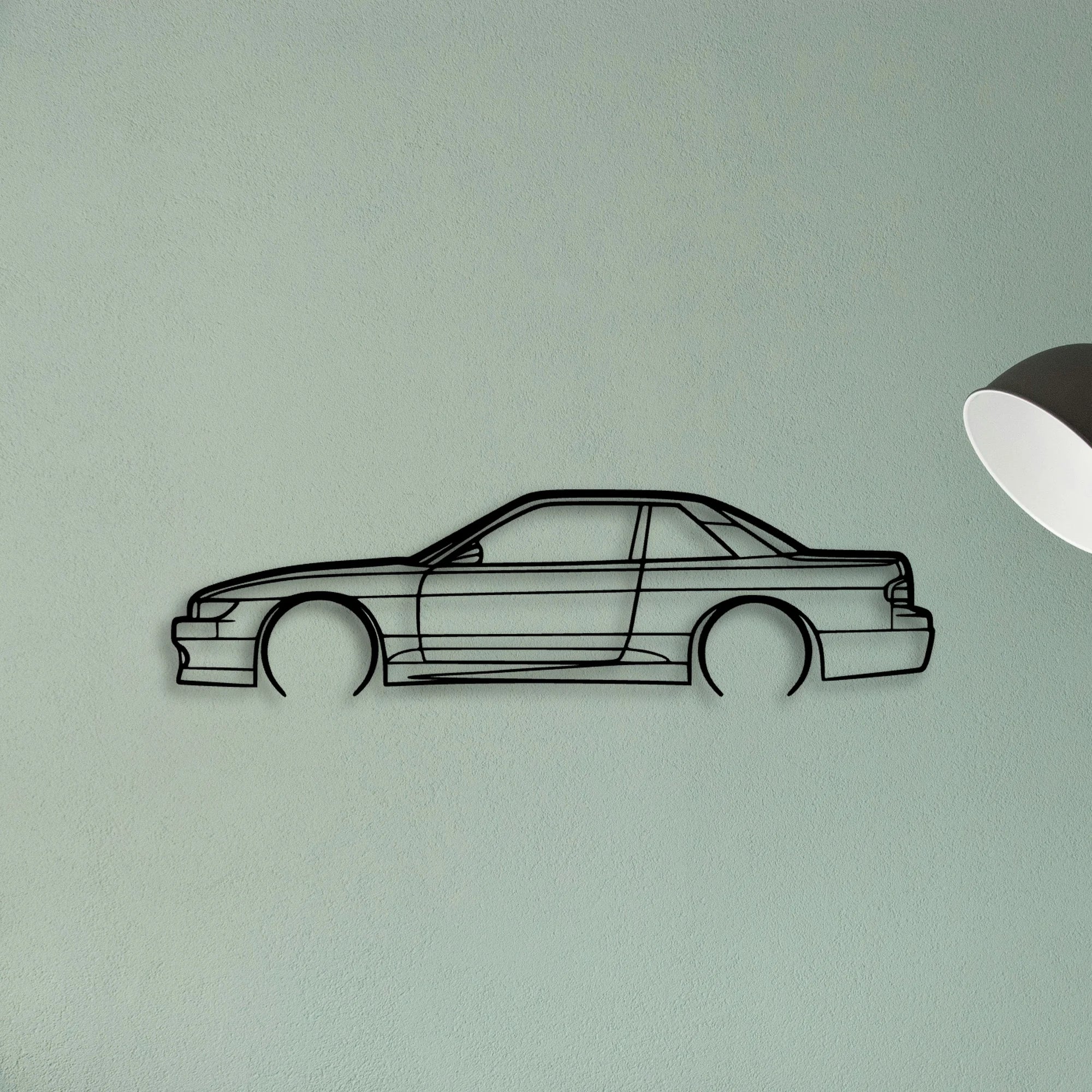 S13 Classic Silhouette Metal Wall Art - Tinvibe