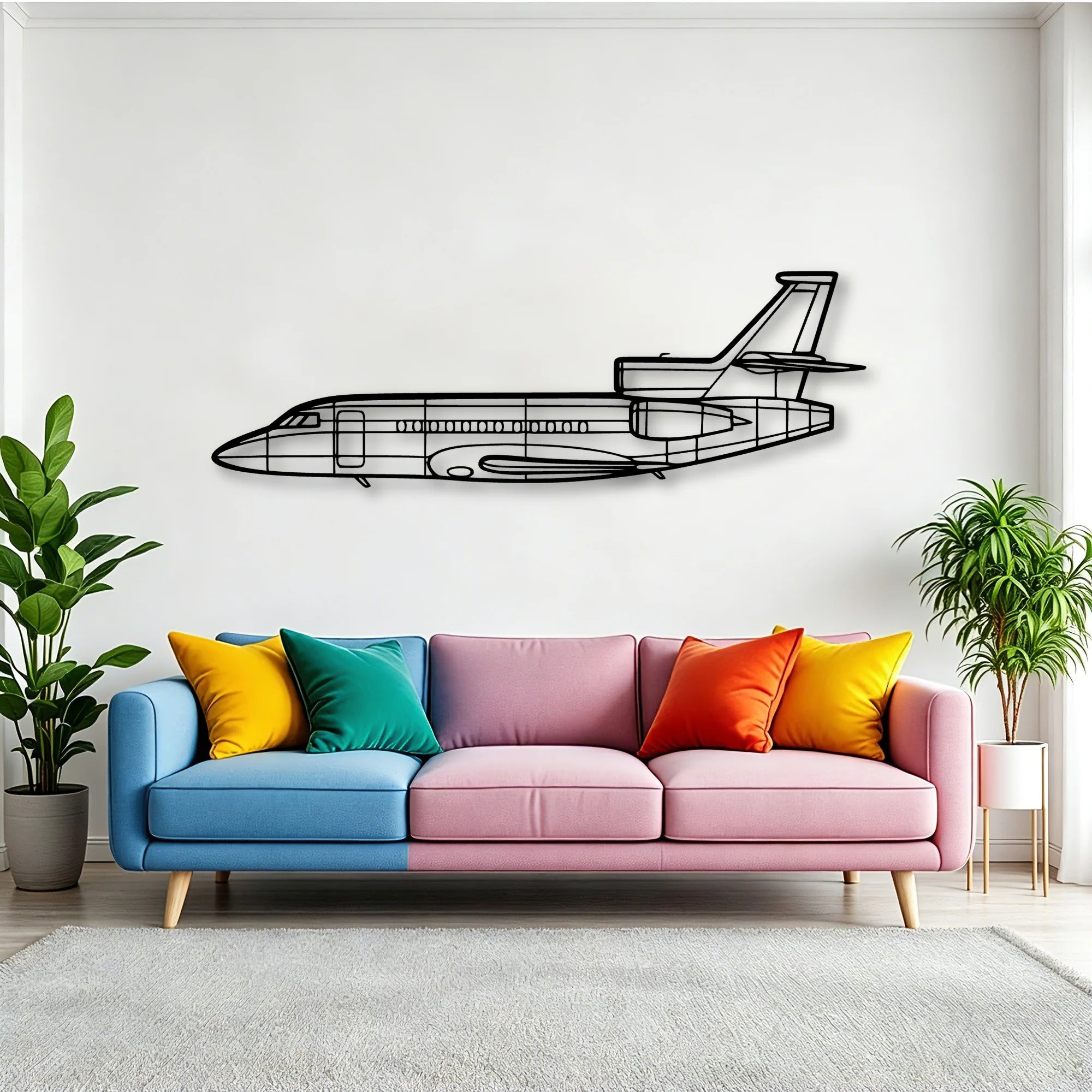 Savage Cruiser Classic Aircraft Silhouette Metal Wall Art - Tinvibe