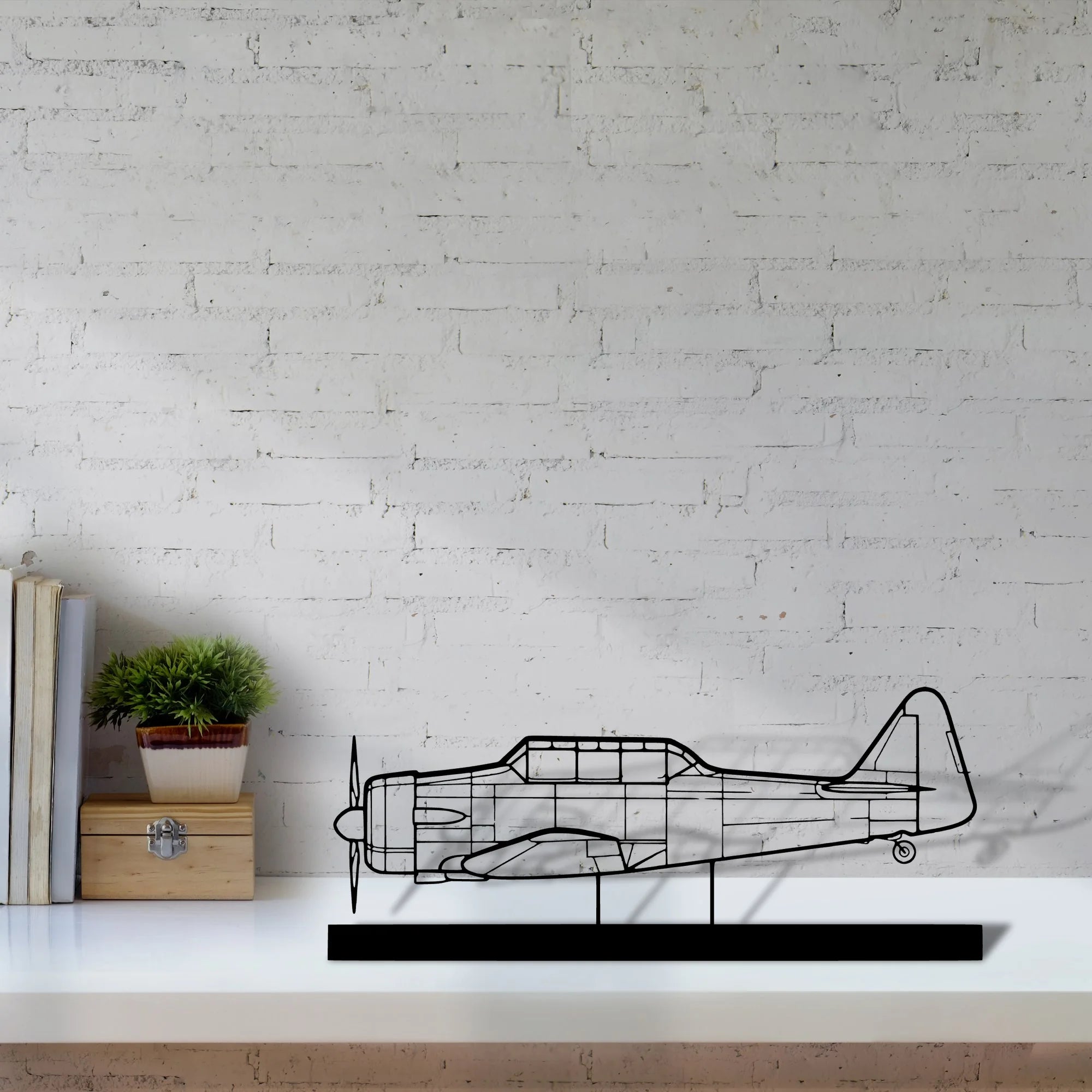 t-6g-texan-2 Silhouette Metal Art Stand - Tinvibe