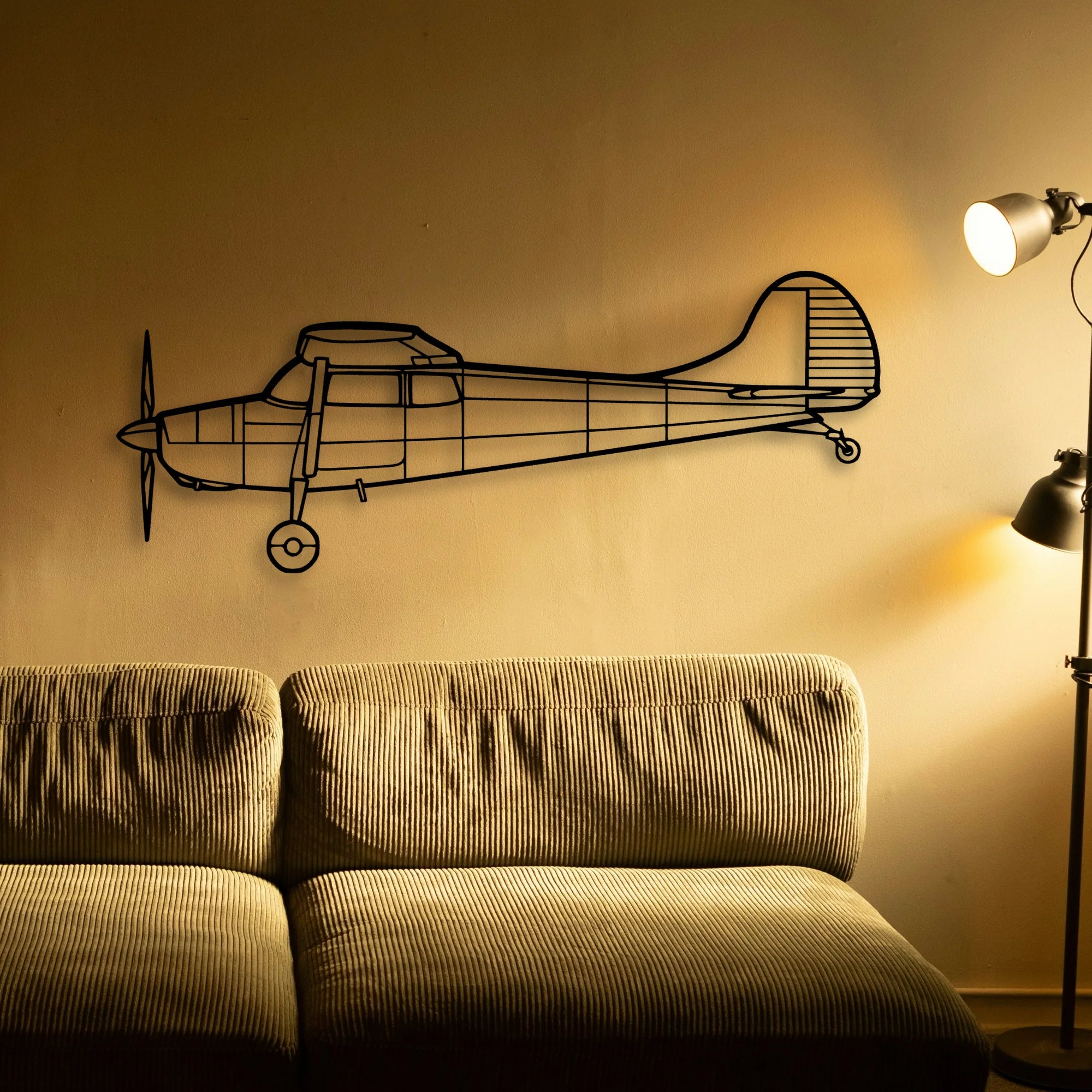 Tempest Classic Aircraft Silhouette Metal Wall Art - Tinvibe