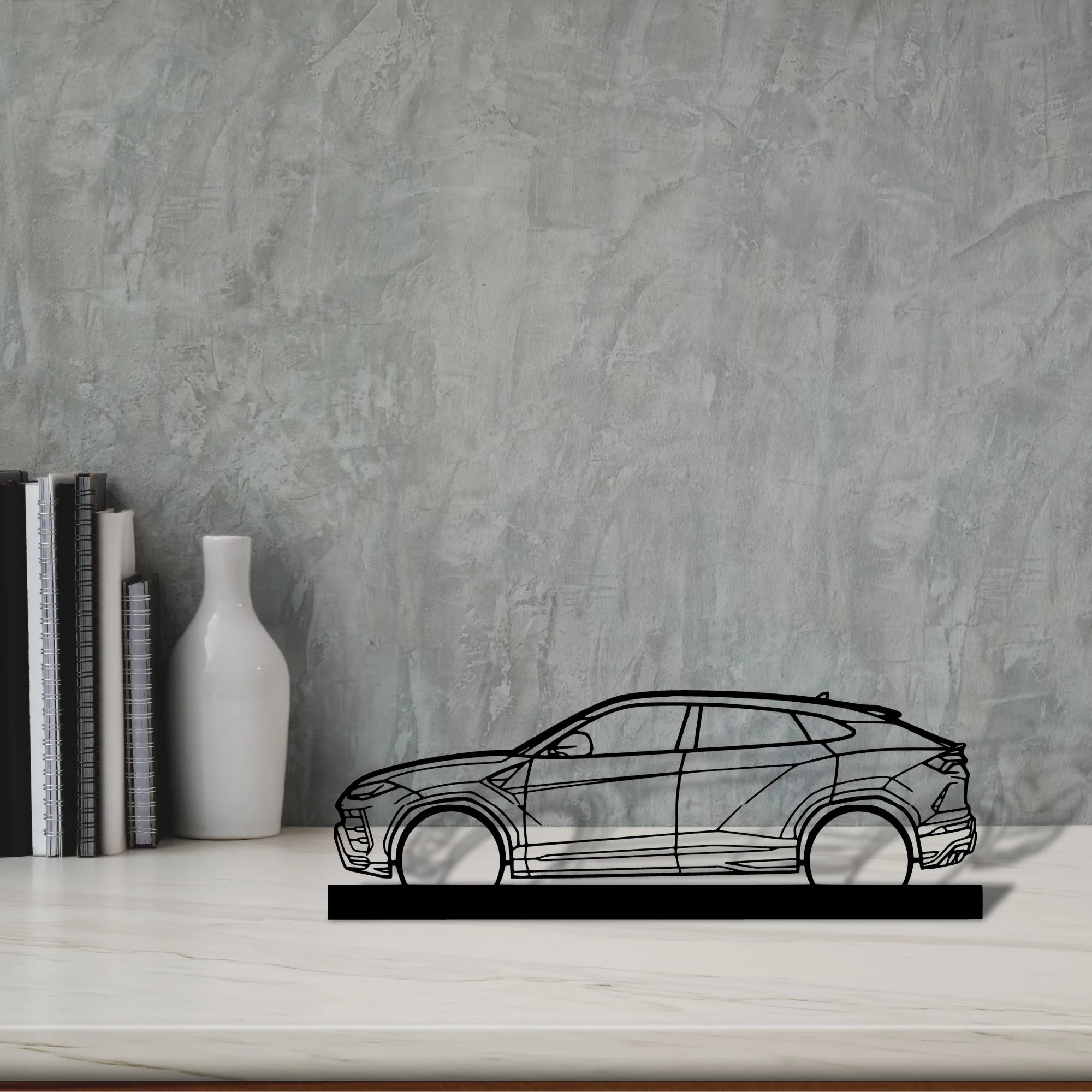 urus Silhouette Metal Art Stand - Tinvibe