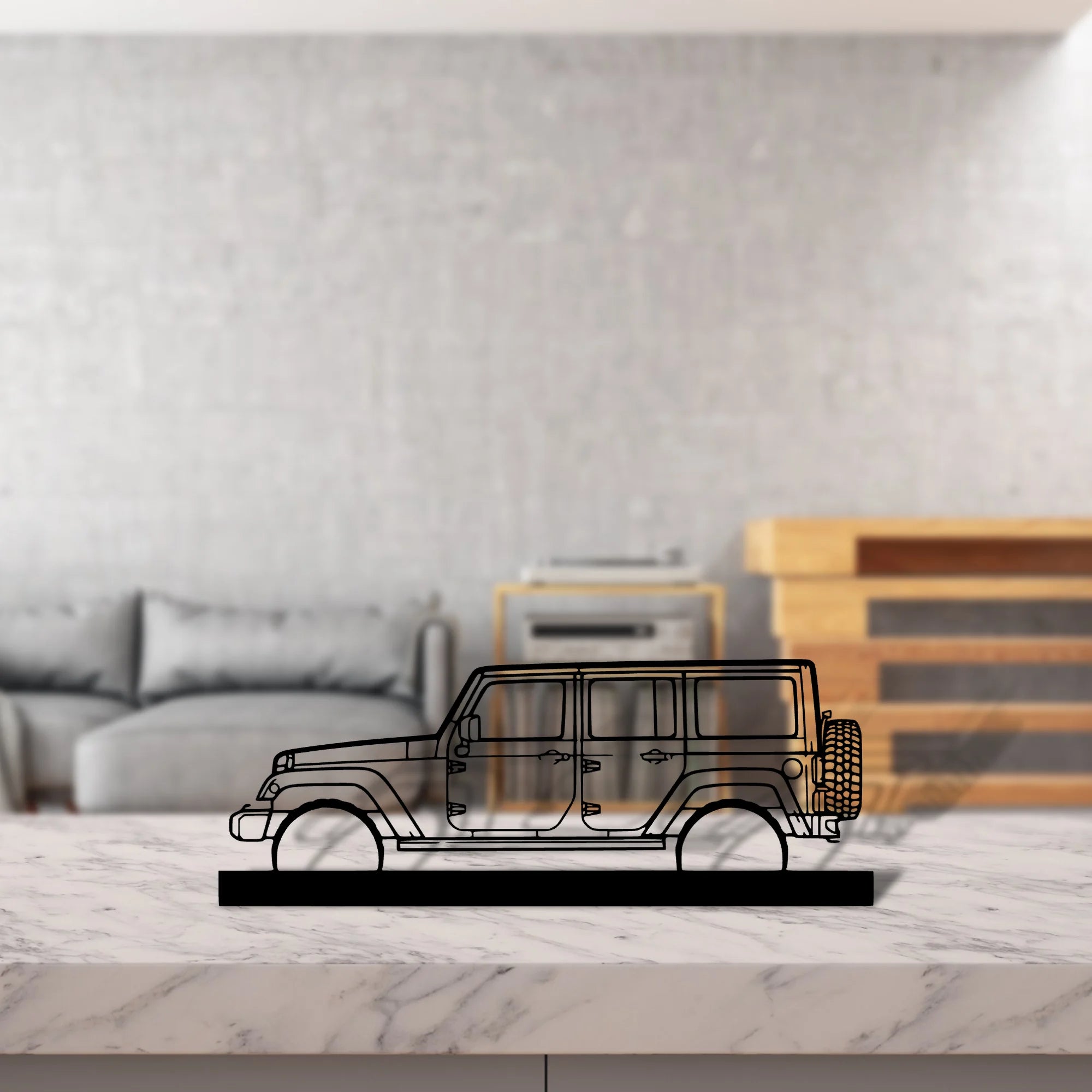 wrangler-2015 Silhouette Metal Art Stand - Tinvibe