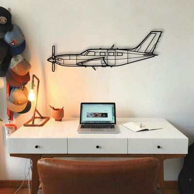 108 2 2 Classic Aircraft Silhouette Metal Wall Art - Tinvibe