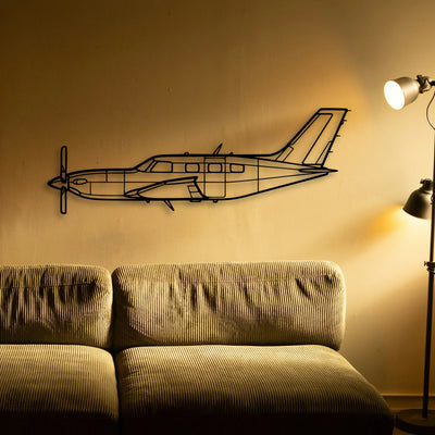108 2 2 Classic Aircraft Silhouette Metal Wall Art - Tinvibe