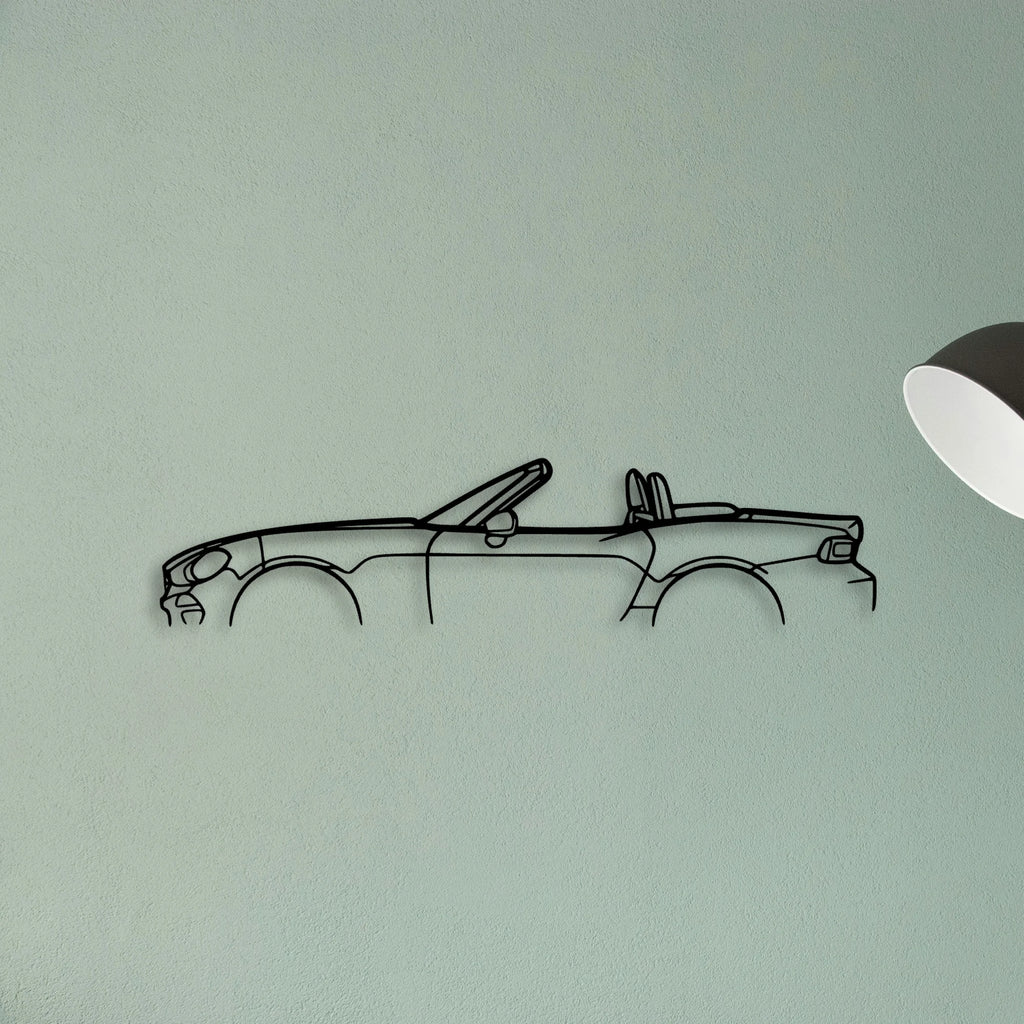 124 Spider 2019 Classic Silhouette Metal Wall Art - Tinvibe