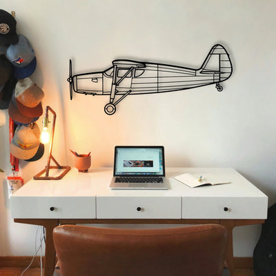150 2 Classic Aircraft Silhouette Metal Wall Art - Tinvibe