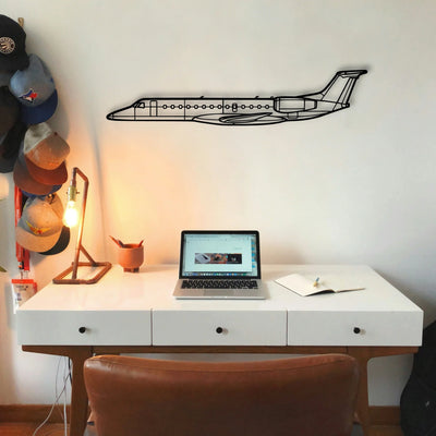 170B 8 Classic Aircraft Silhouette Metal Wall Art - Tinvibe