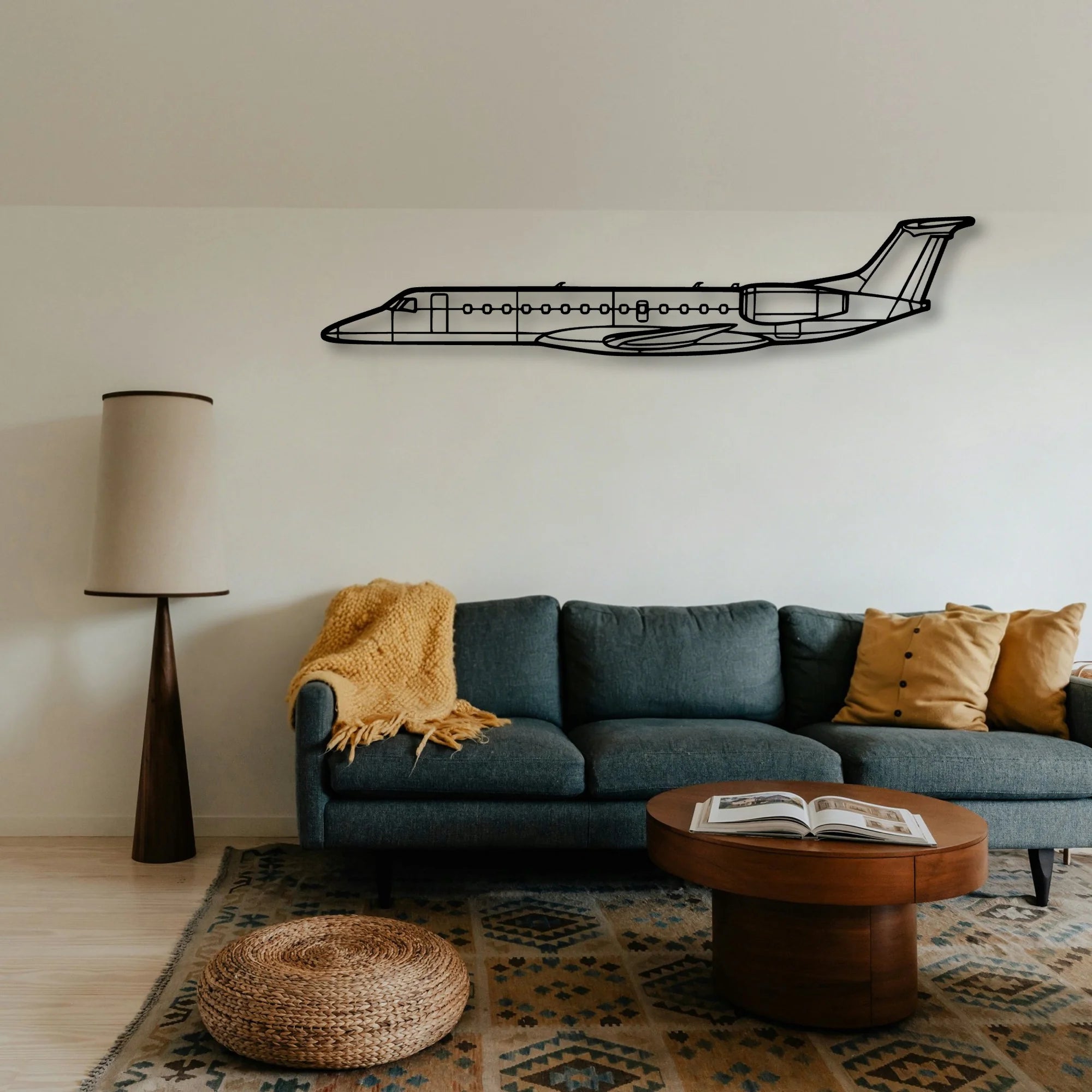 170B 8 Classic Aircraft Silhouette Metal Wall Art - Tinvibe