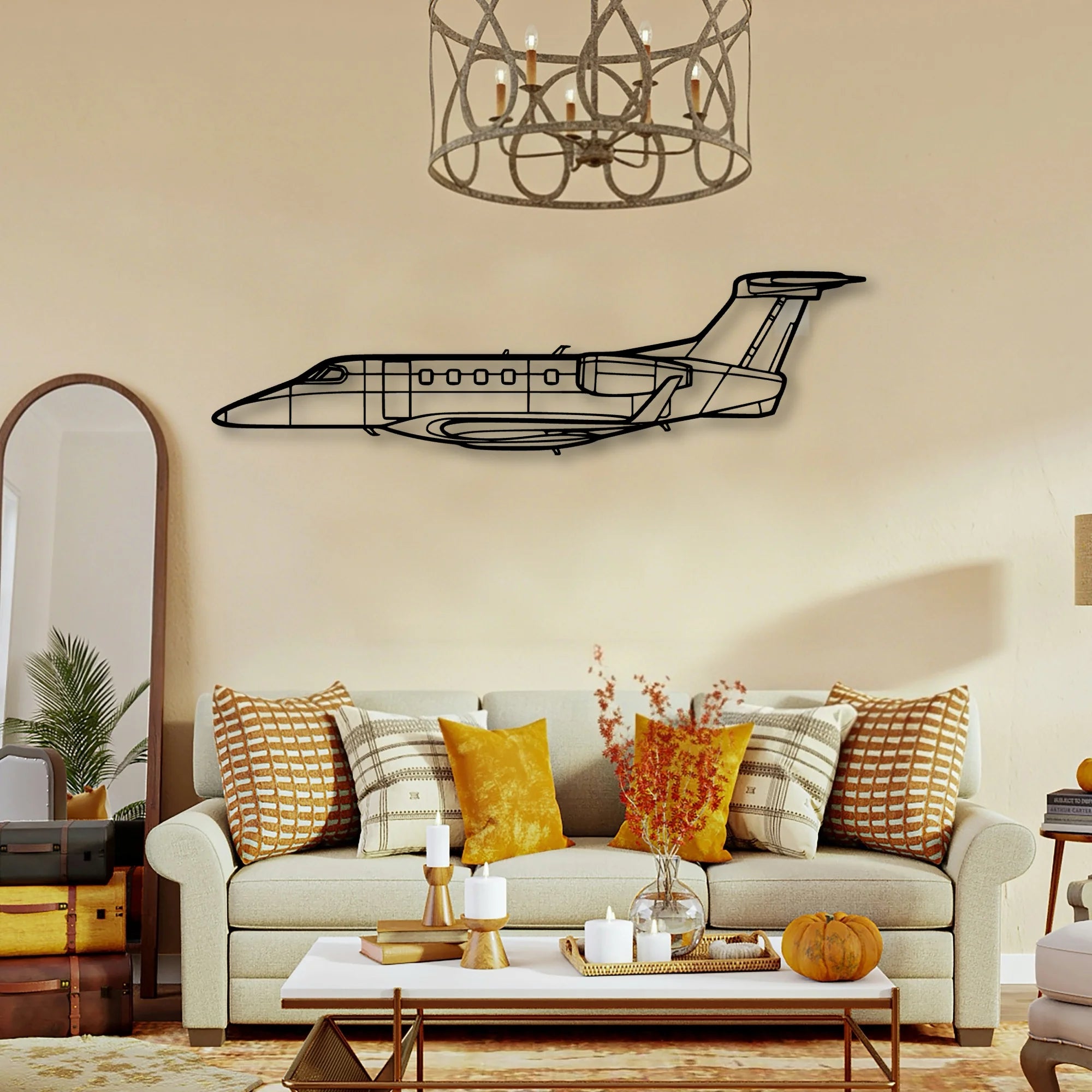 170B Float Classic Aircraft Silhouette Metal Wall Art - Tinvibe