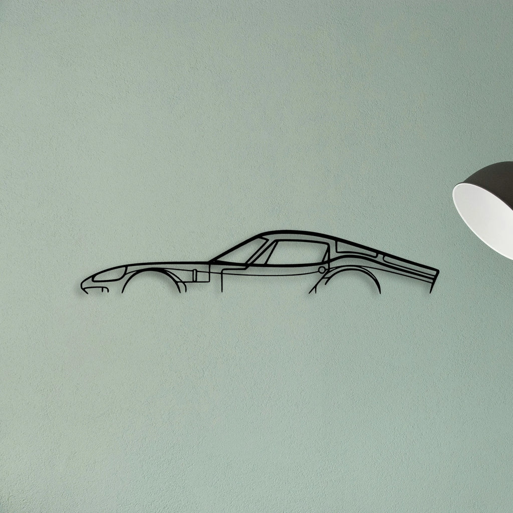 1800 GT 1966 Classic Silhouette Metal Wall Art - Tinvibe