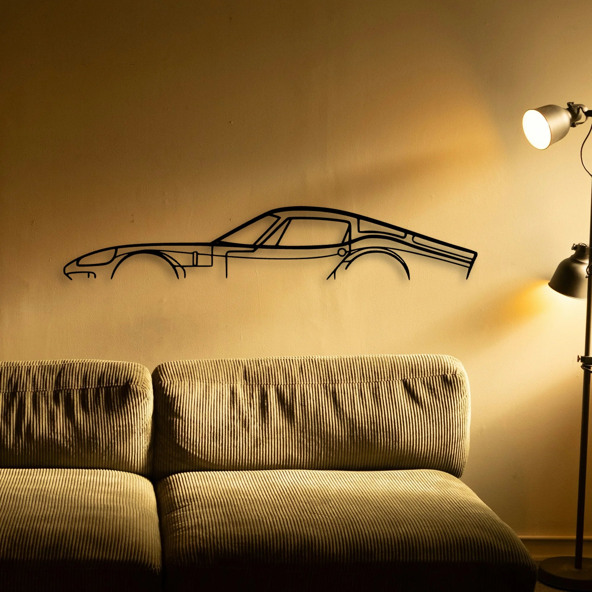 1800 GT 1966 Classic Silhouette Metal Wall Art - Tinvibe