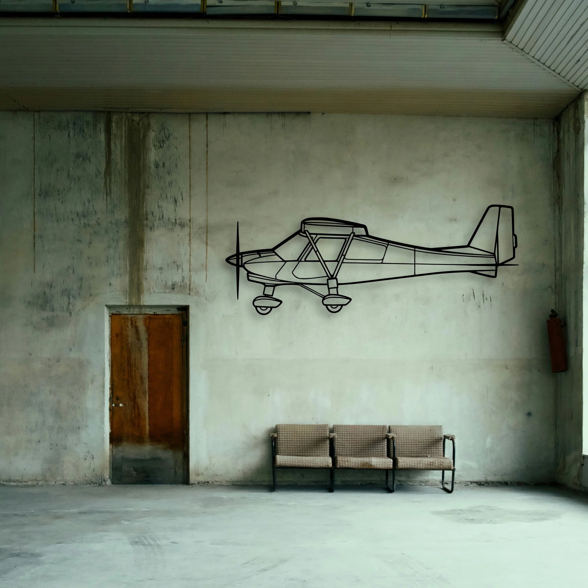 182P Skylane 4 Classic Aircraft Silhouette Metal Wall Art - Tinvibe
