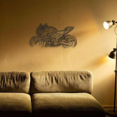 2021 Suzuki GSX S750Z Classic Motorcycle Silhouette Metal Wall Art - Tinvibe