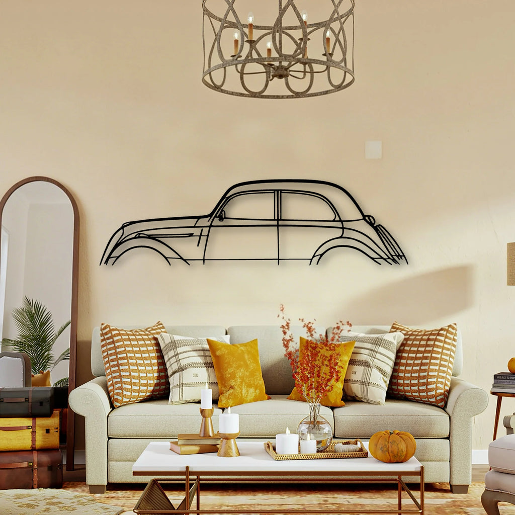 202 1949 Classic Silhouette Metal Wall Art - Tinvibe